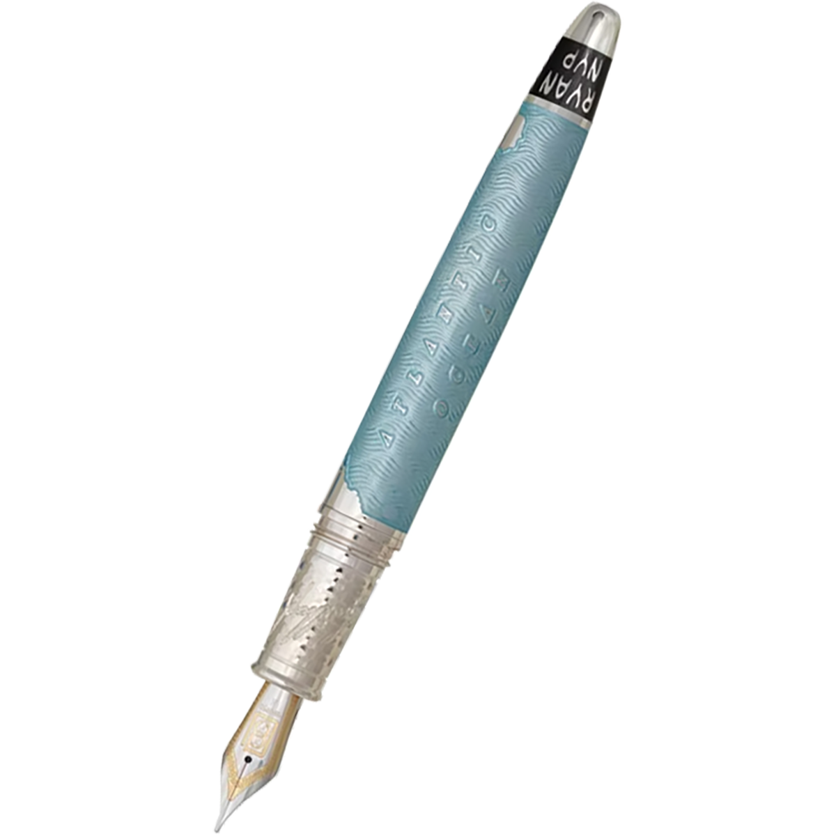 David Oscarson Spirit of St. Louis Fountain Pen - Charles Lindbergh Sky Blue-Pen Boutique Ltd