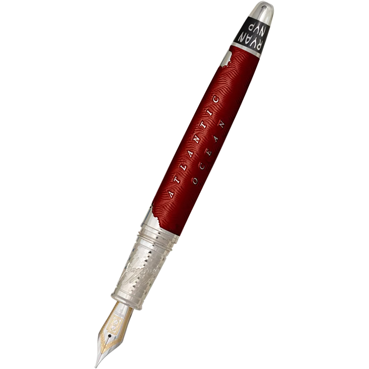 David Oscarson Spirit of St. Louis Fountain Pen - Charles Lindbergh Sunset-Pen Boutique Ltd