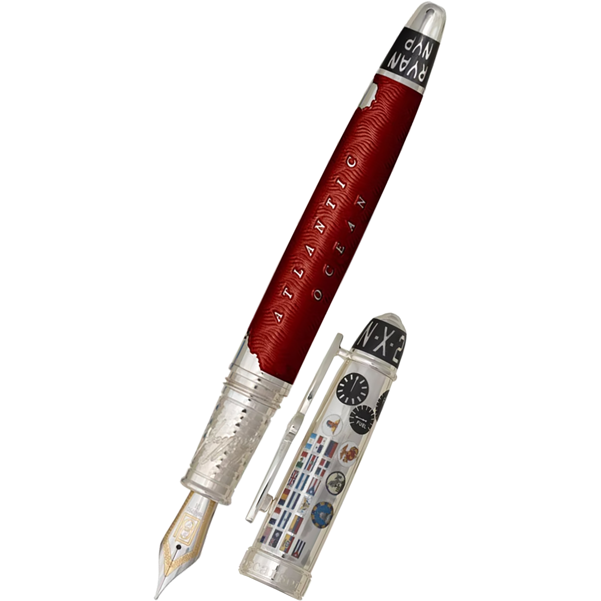 David Oscarson Spirit of St. Louis Fountain Pen - Charles Lindbergh Sunset-Pen Boutique Ltd