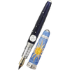 David Oscarson Celestial Fountain Pen - Limited Edition - Azure Blue Golden Yellow-Pen Boutique Ltd