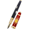 David Oscarson Celestial Fountain Pen - Limited Edition - Fire Red Golden Yellow-Pen Boutique Ltd
