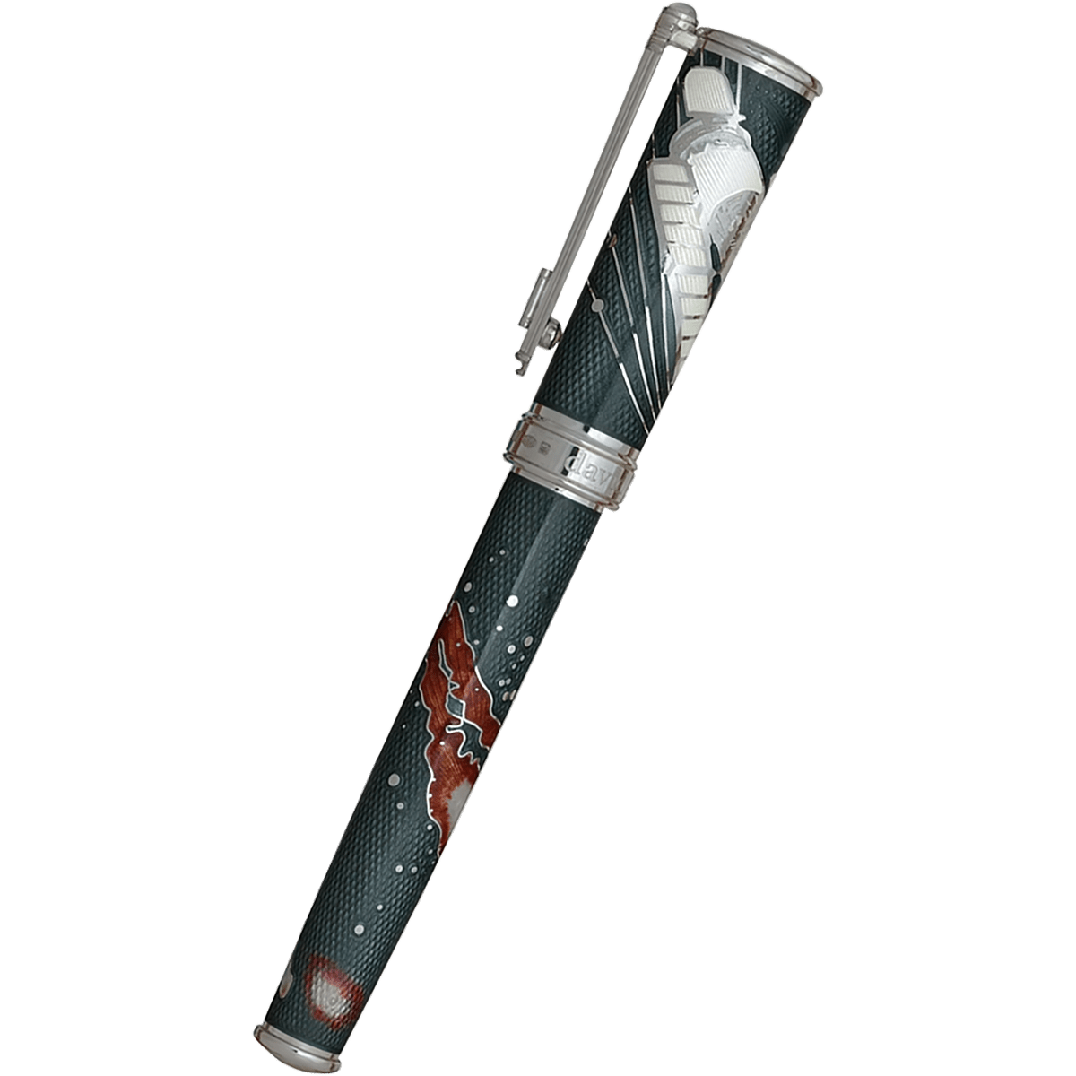 David Oscarson Edwin Hubble Fountain Pen - Moon Dust - Pen Boutique Ltd