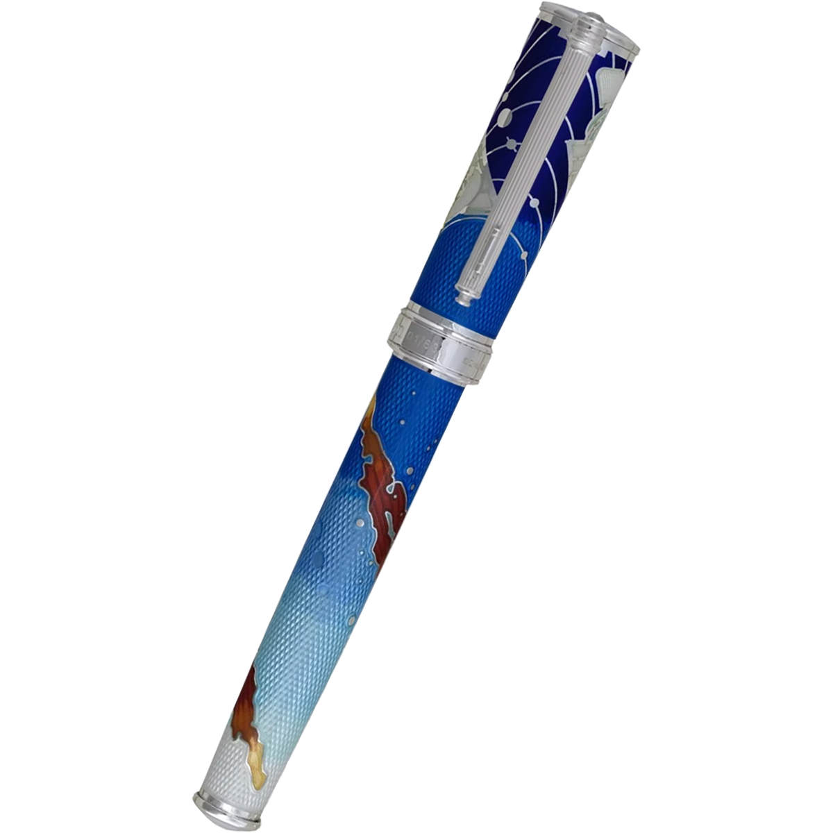 David Oscarson Edwin Hubble Fountain Pen - Stratospheric Blue-Pen Boutique Ltd