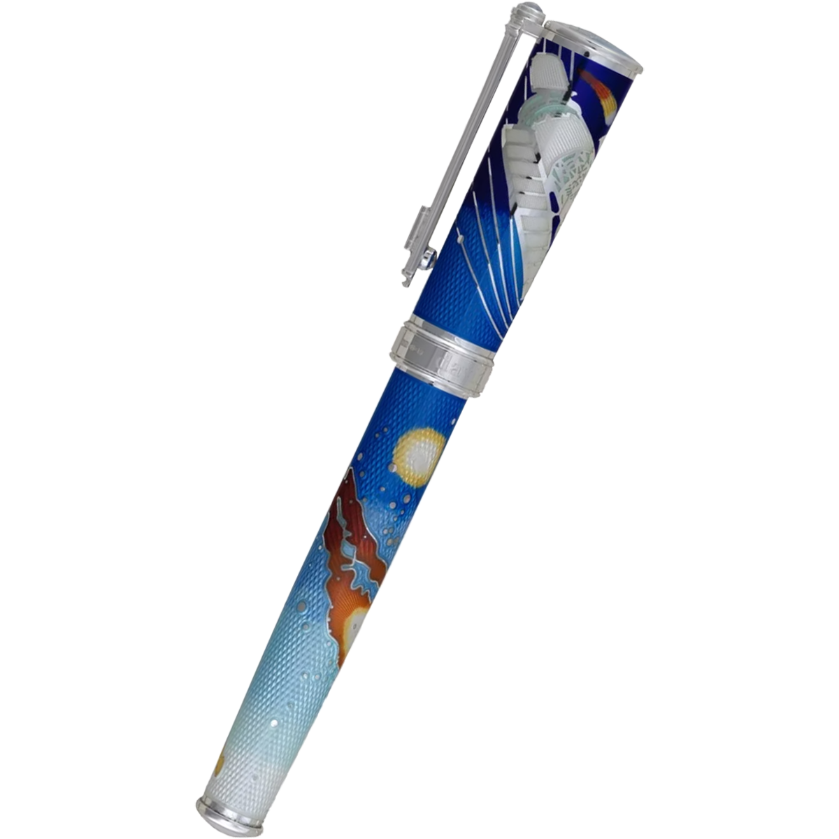 David Oscarson Edwin Hubble Fountain Pen - Stratospheric Blue-Pen Boutique Ltd