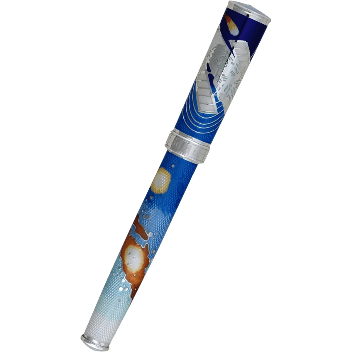 David Oscarson Edwin Hubble Rollerball Pen - Stratospheric Blue - Pen Boutique Ltd