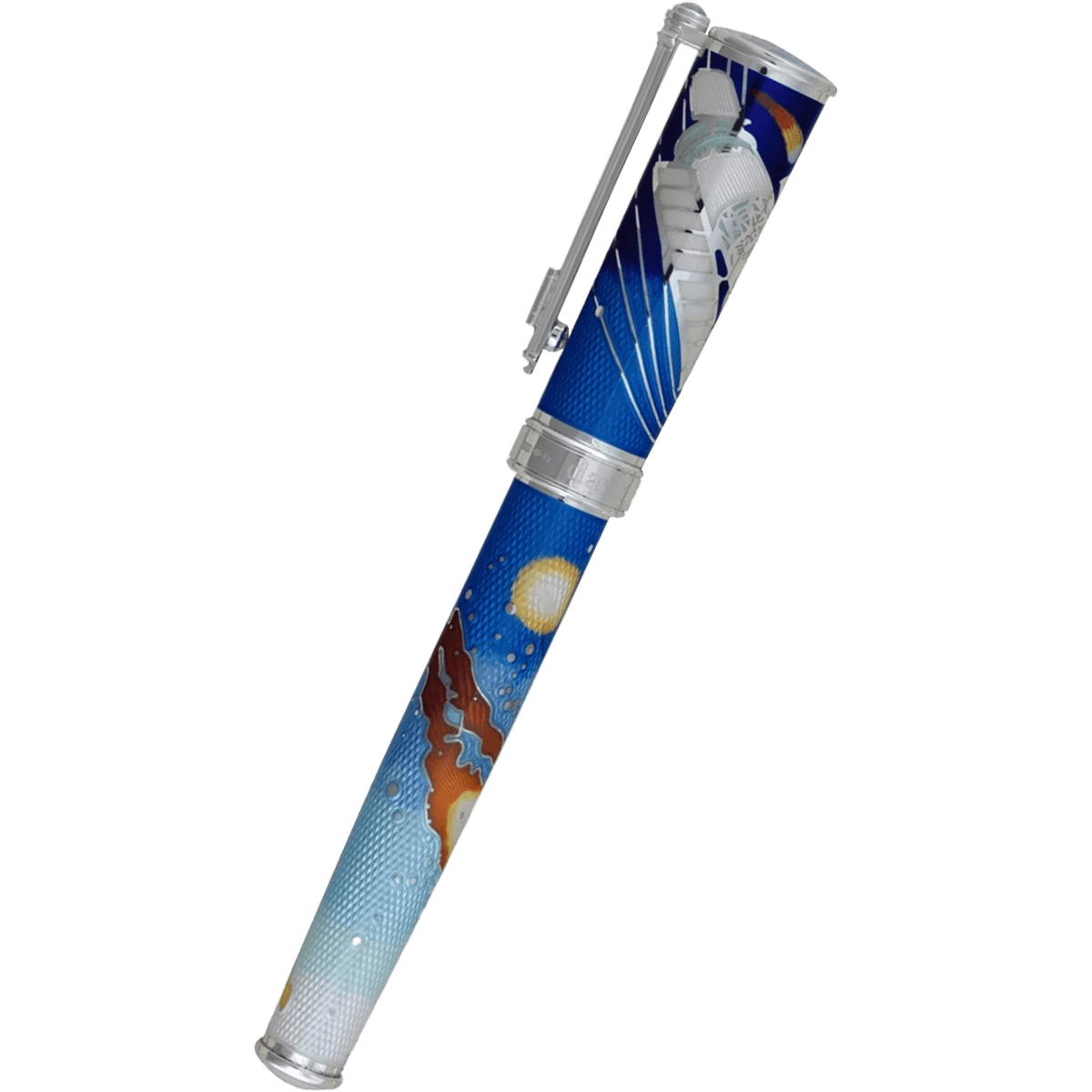 David Oscarson Edwin Hubble Rollerball Pen - Stratospheric Blue - Pen Boutique Ltd