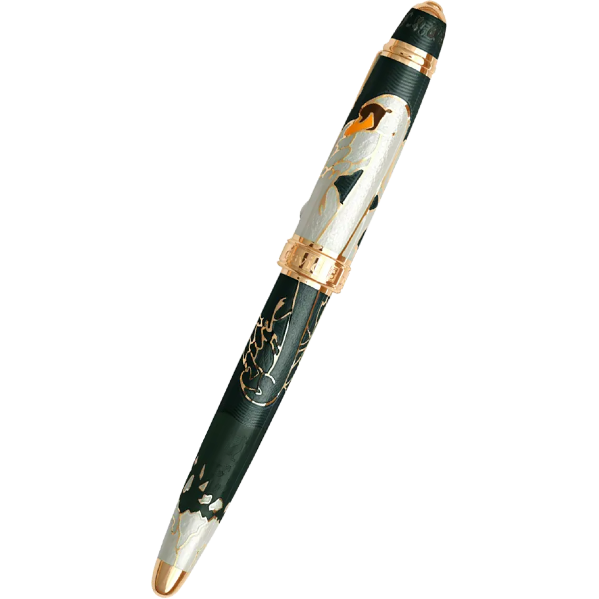 David Oscarson Hans Christian Andersen Fountain Pen - Black White Gold-Pen Boutique Ltd