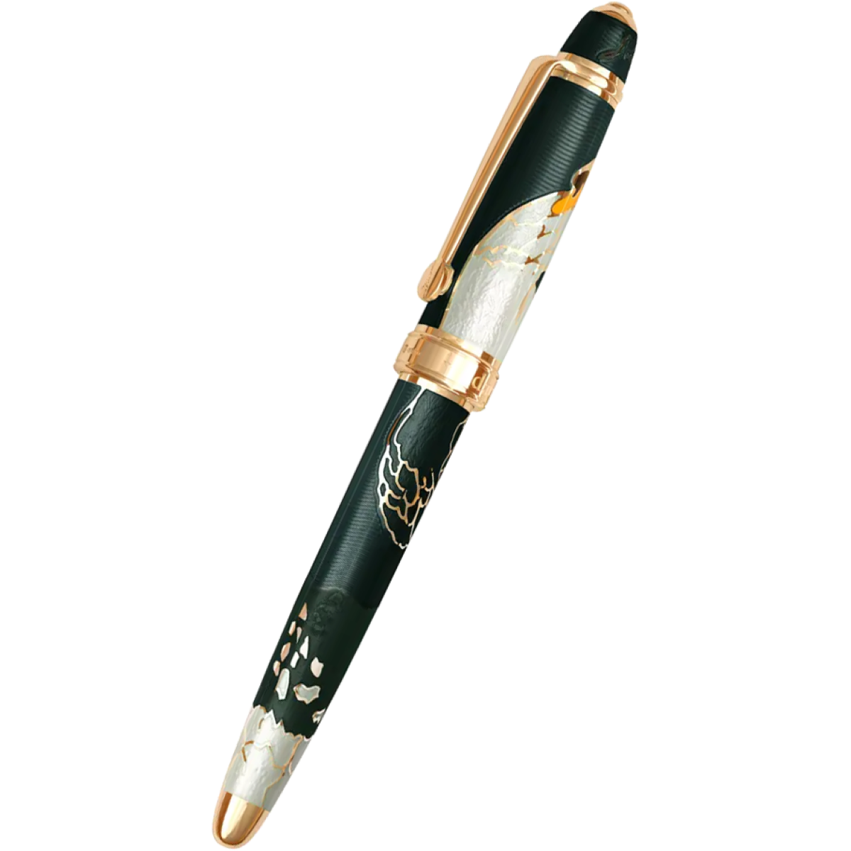 David Oscarson Hans Christian Andersen Fountain Pen - Black White Gold-Pen Boutique Ltd