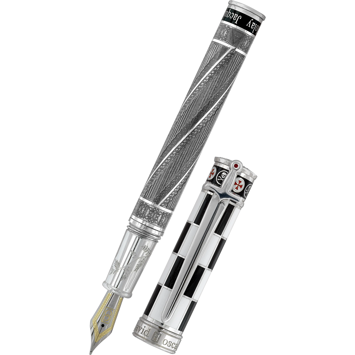 David Oscarson Jacques de Molay Fountain Pen-Pen Boutique Ltd