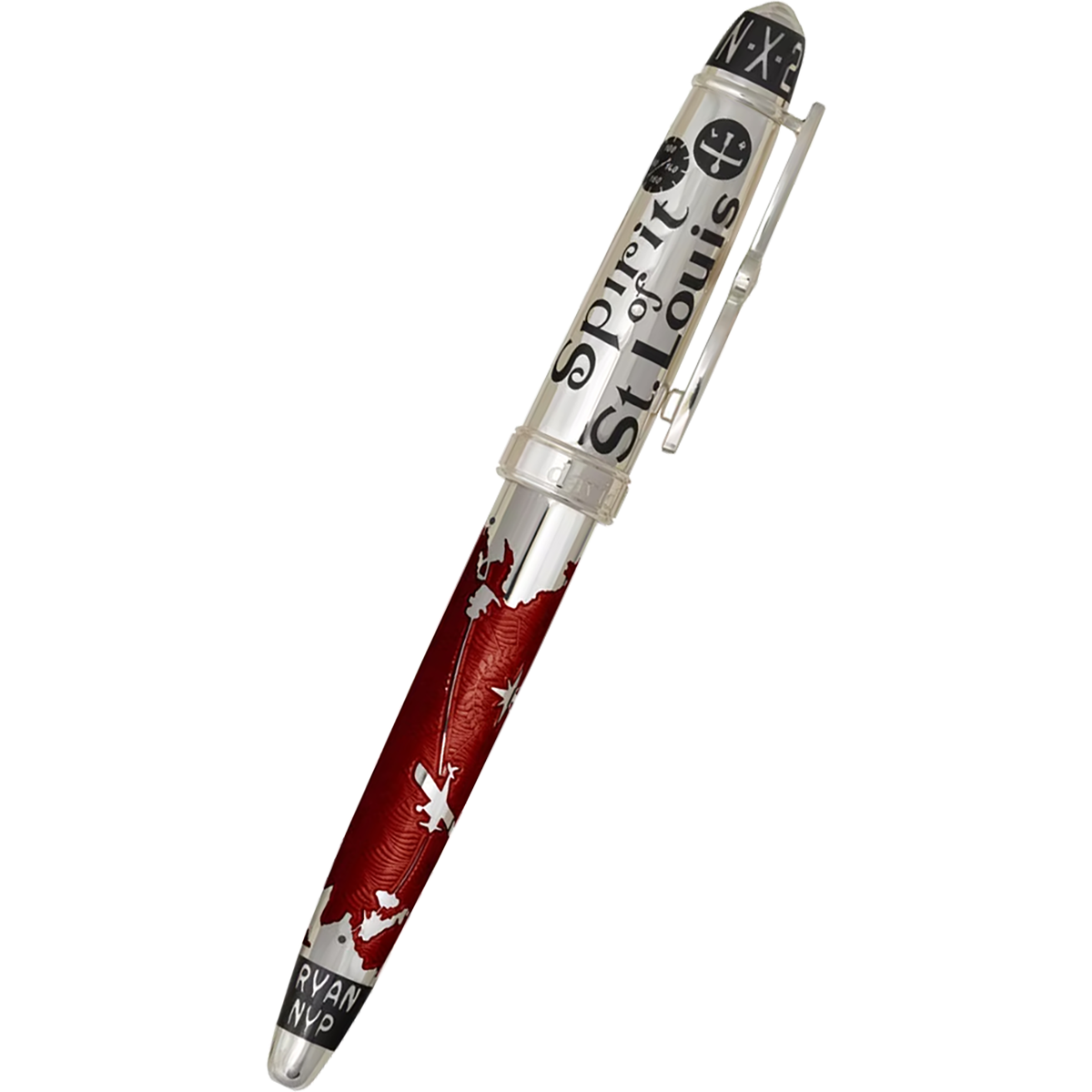 David Oscarson Spirit of St. Louis Rollerball Pen - Charles Lindbergh Sunset-Pen Boutique Ltd