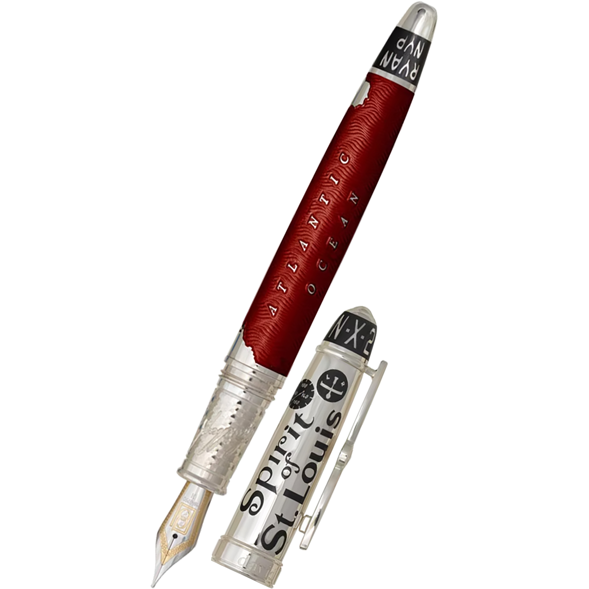 David Oscarson Spirit of St. Louis Fountain Pen - Charles Lindbergh Sunset-Pen Boutique Ltd