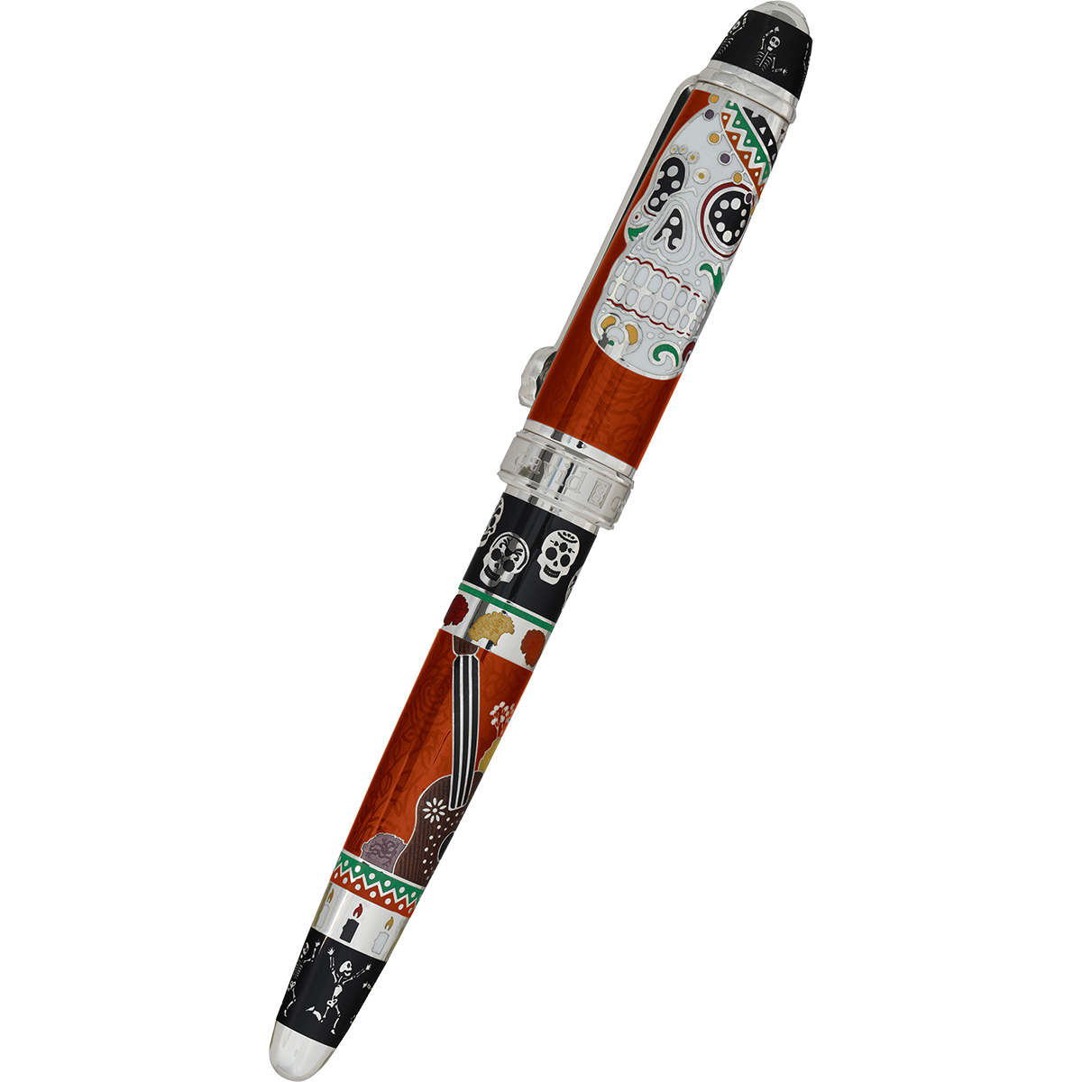 David Oscarson Dia De Los Muertos Fountain Pen - Limited Edition - Naranja (Orange)