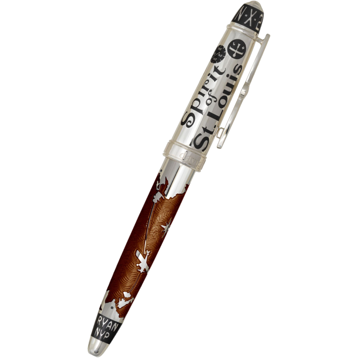 David Oscarson Spirit of St. Louis Rollerball Pen - Charles Lindbergh Liquid Coffee-Pen Boutique Ltd