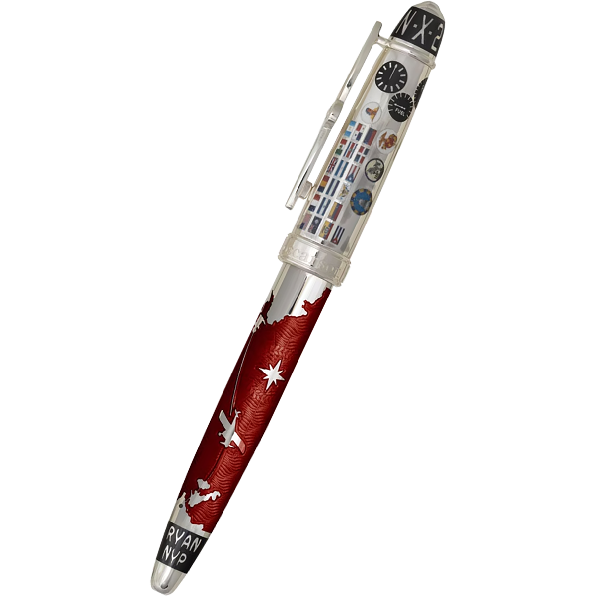 David Oscarson Spirit of St. Louis Rollerball Pen - Charles Lindbergh Sunset-Pen Boutique Ltd