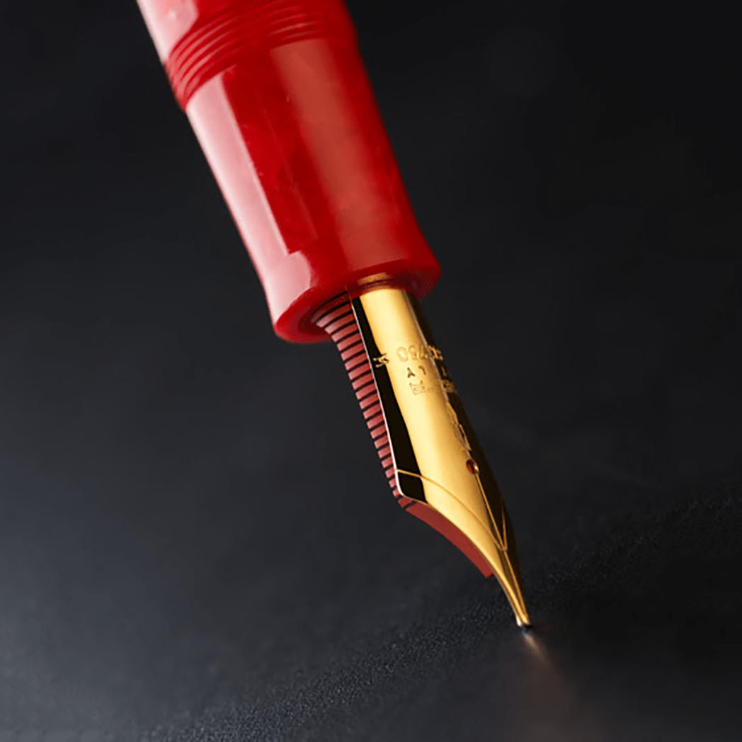 Delta DV Fountain Pen - Nobile (Red) - 18K Nib (Limited Edition)-Pen Boutique Ltd