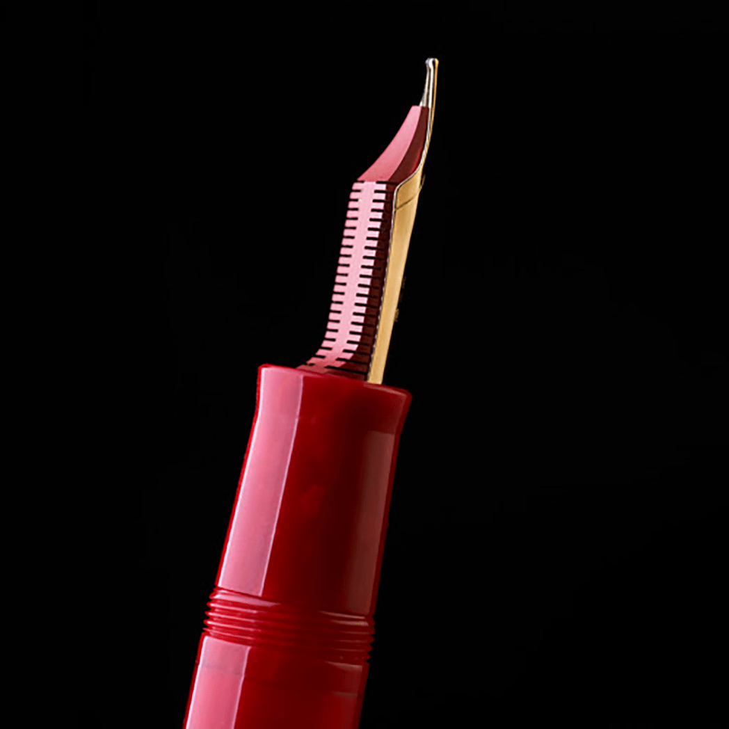 Delta DV Fountain Pen - Nobile (Red) - 18K Nib (Limited Edition)-Pen Boutique Ltd