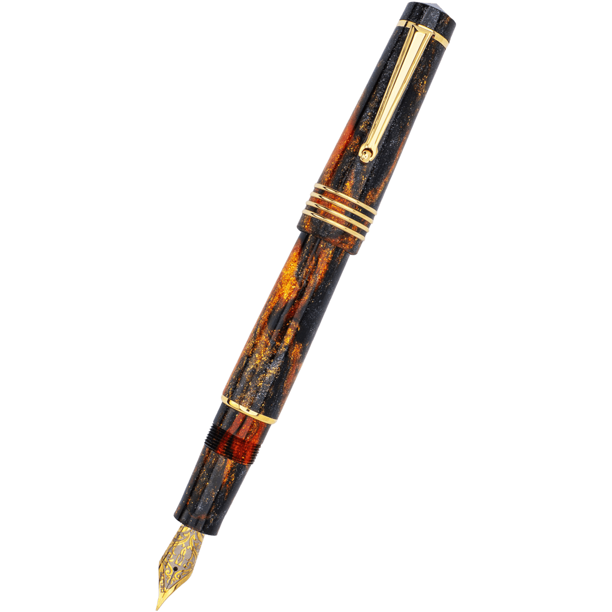 Delta DV Original Fountain Pen - Glow Up Oro (Oversize) - Pen Boutique Ltd
