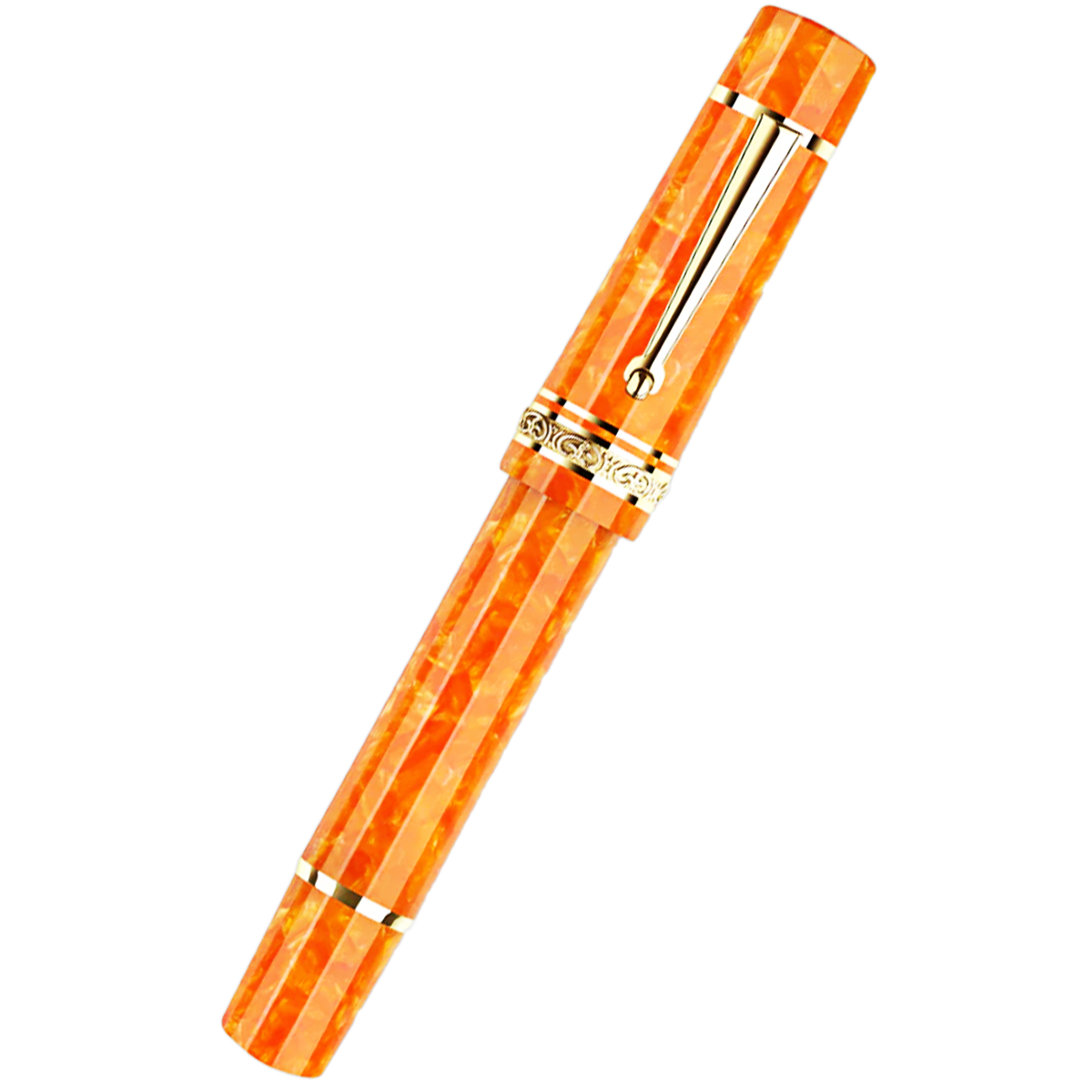Delta Fountain Pen - DV Original - Oro - Vermeil trims - 14K (Oversize)-Pen Boutique Ltd