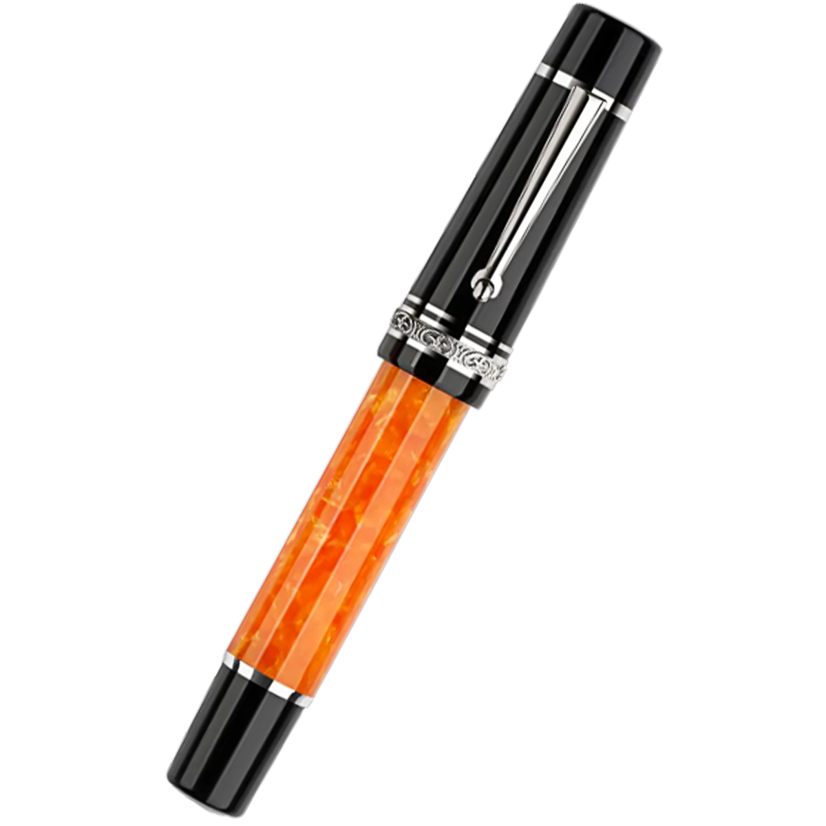 Delta Fountain Pen - DV Original - Palladium Trim - 14K (Oversize)-Pen Boutique Ltd