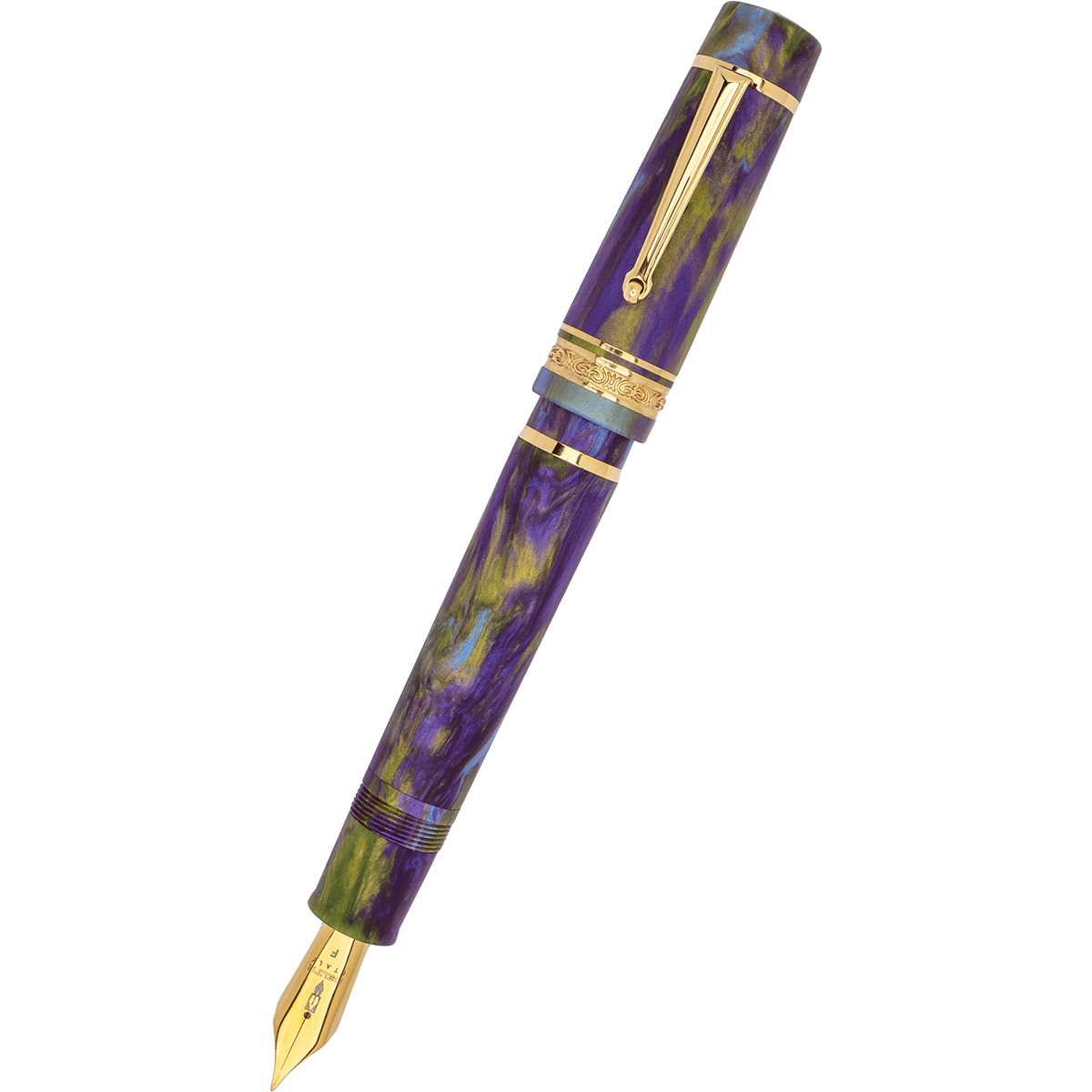 Delta Limited Edition Fountain Pen - DV 2.0 - Wisteria Walk - Gold Trim (Oversize) - Pen Boutique Ltd