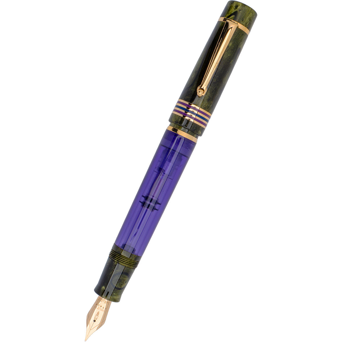 Delta Limited Edition Fountain Pen - Four Rings Misteria - 14K Gold-Pen Boutique Ltd