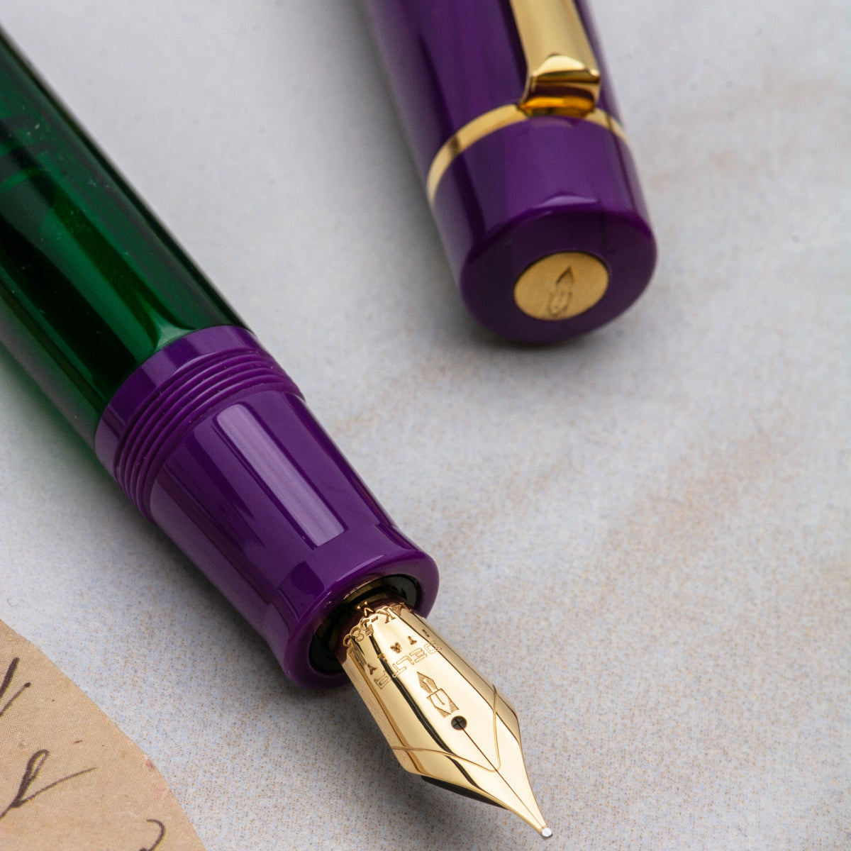 Delta Limited Edition Fountain Pen - Four Rings Sibilla - 14K Gold-Pen Boutique Ltd