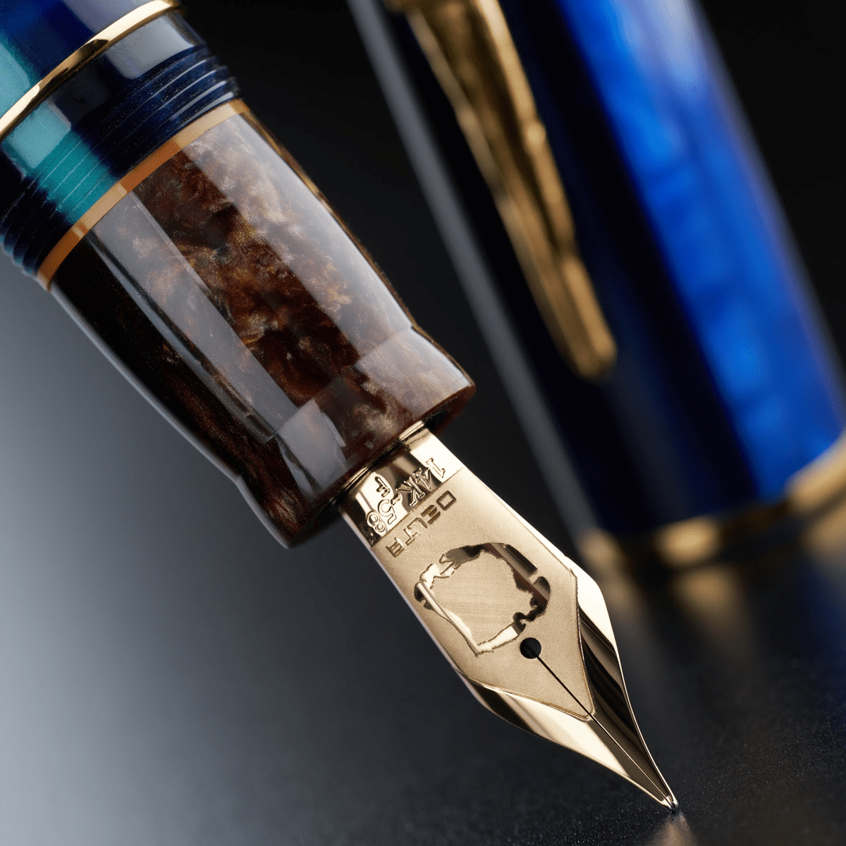 Delta Sentinelesi (North Sentinel) Fountain Pen - 14K Nib (Limited Edition) - Pen Boutique Ltd