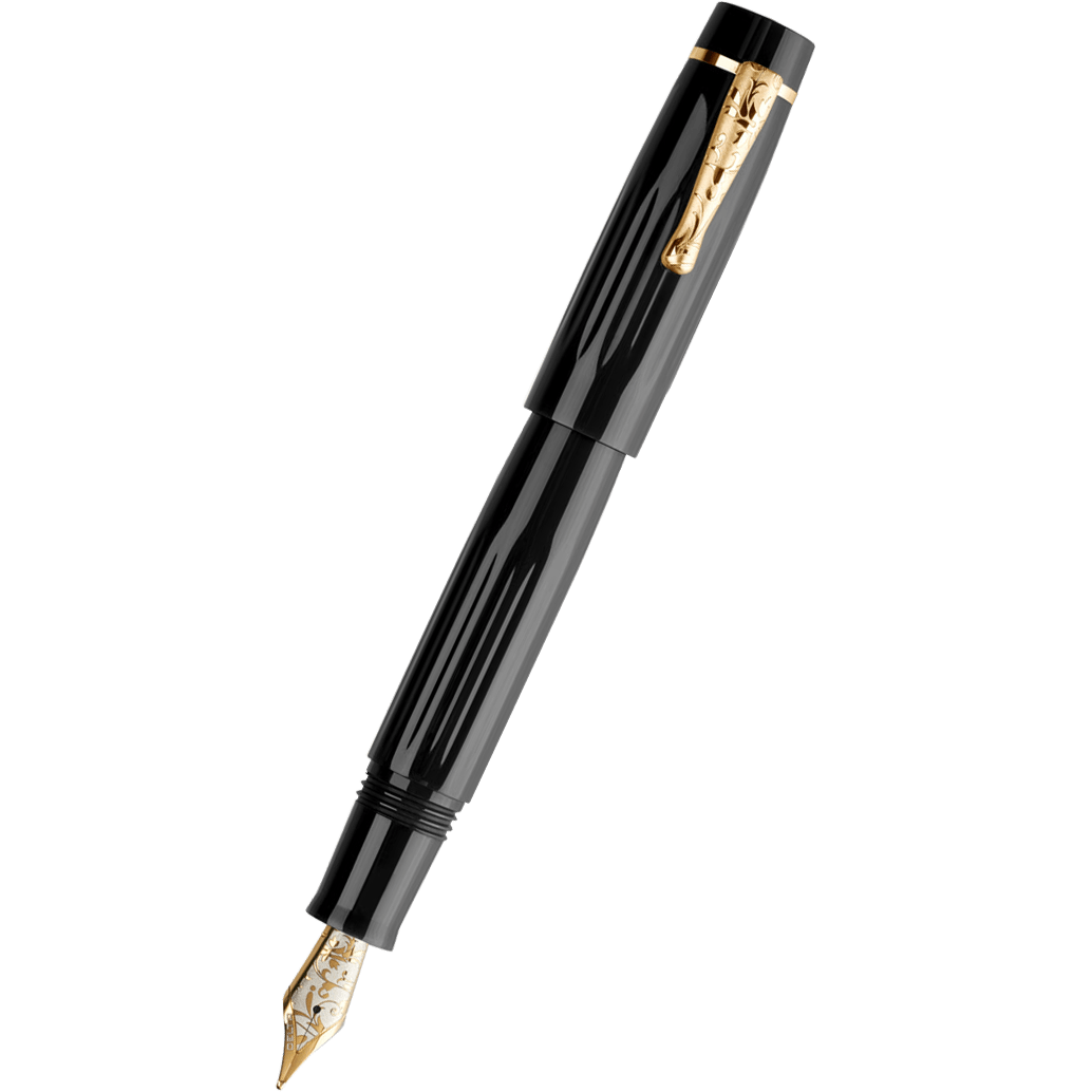 Delta Bio+16 Fountain Pen - Nera - "KP" 6 14Kt Gold Nib - Pen Boutique Ltd