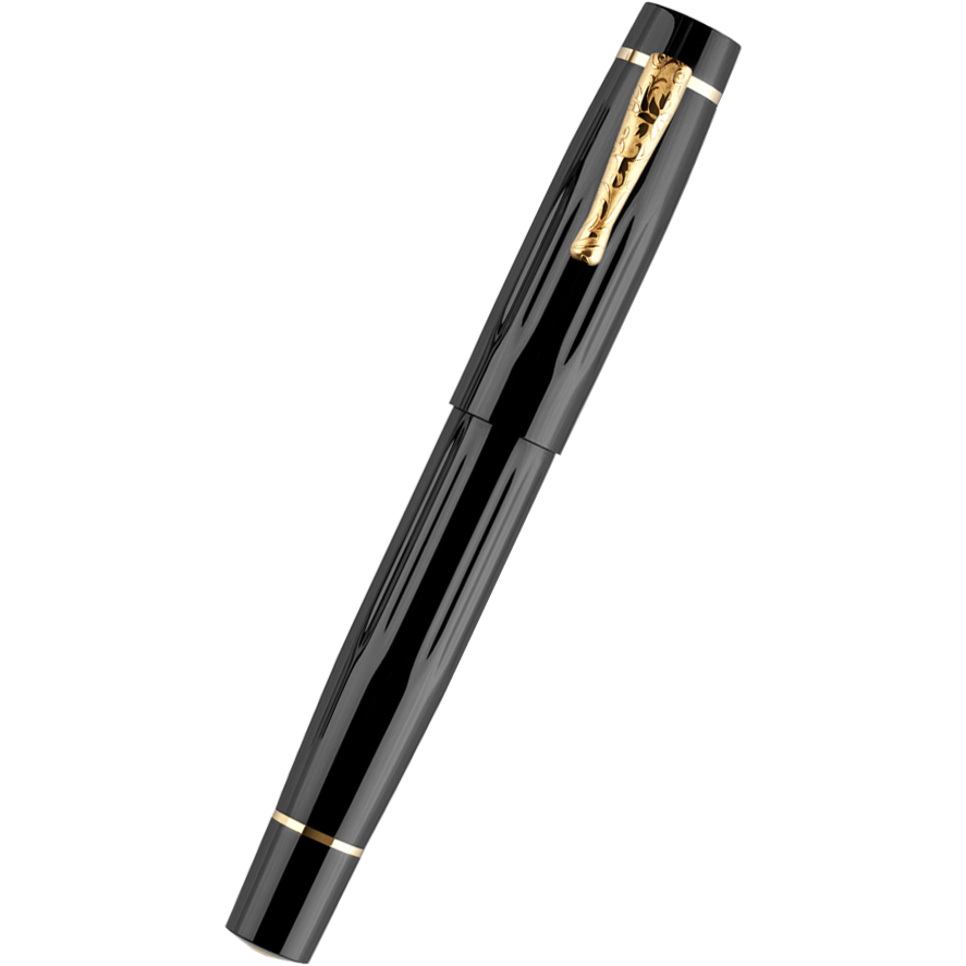 Delta Bio+16 Fountain Pen - Nera - "P" Silver Nib-Pen Boutique Ltd