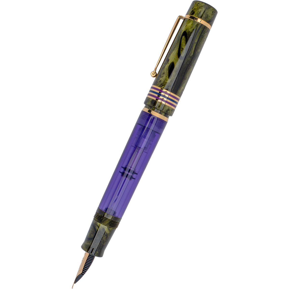 Delta Limited Edition Fountain Pen - Four Rings Misteria - 14K Gold-Pen Boutique Ltd