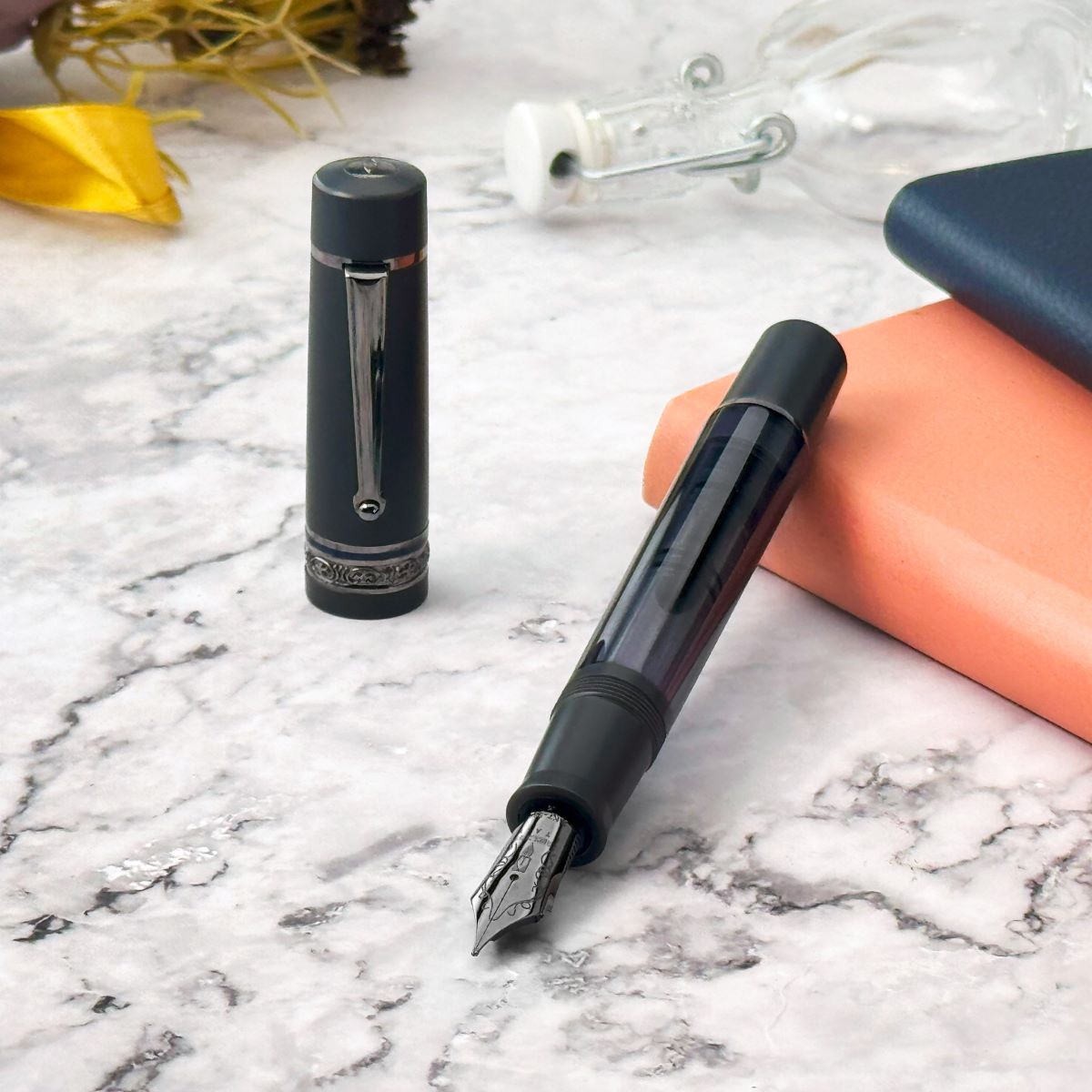Delta Limited Edition Fountain Pen - Prestige Matte (Mid-Size-Plus)-Pen Boutique Ltd
