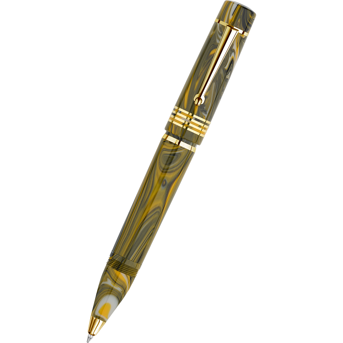 Delta Neo Gallery Rollerball Pen - Marigold - Gold Trim (Numbered Edition)-Pen Boutique Ltd
