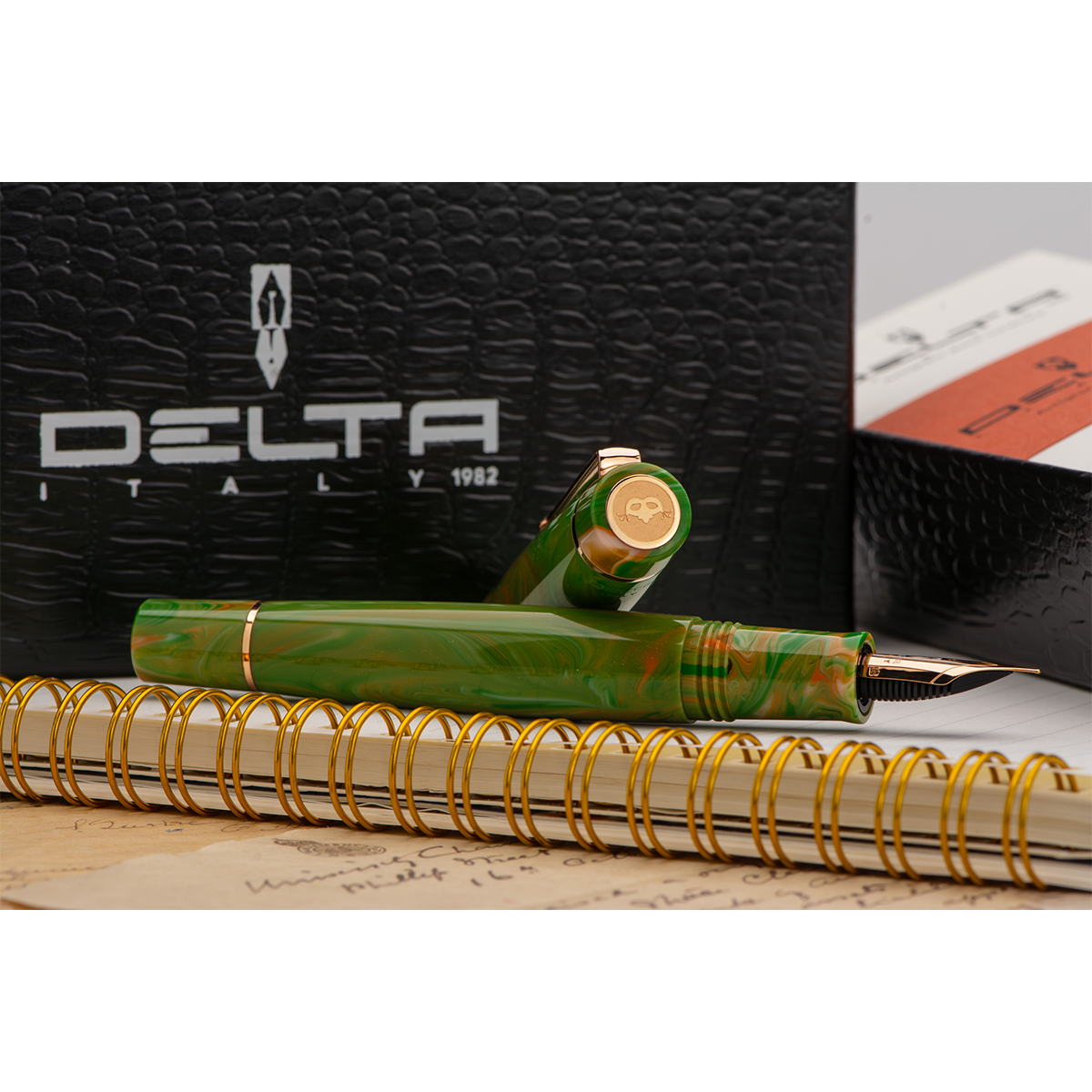 Delta Signs Of The Time Fountain Pen - Rococo (Art Editions)-Pen Boutique Ltd