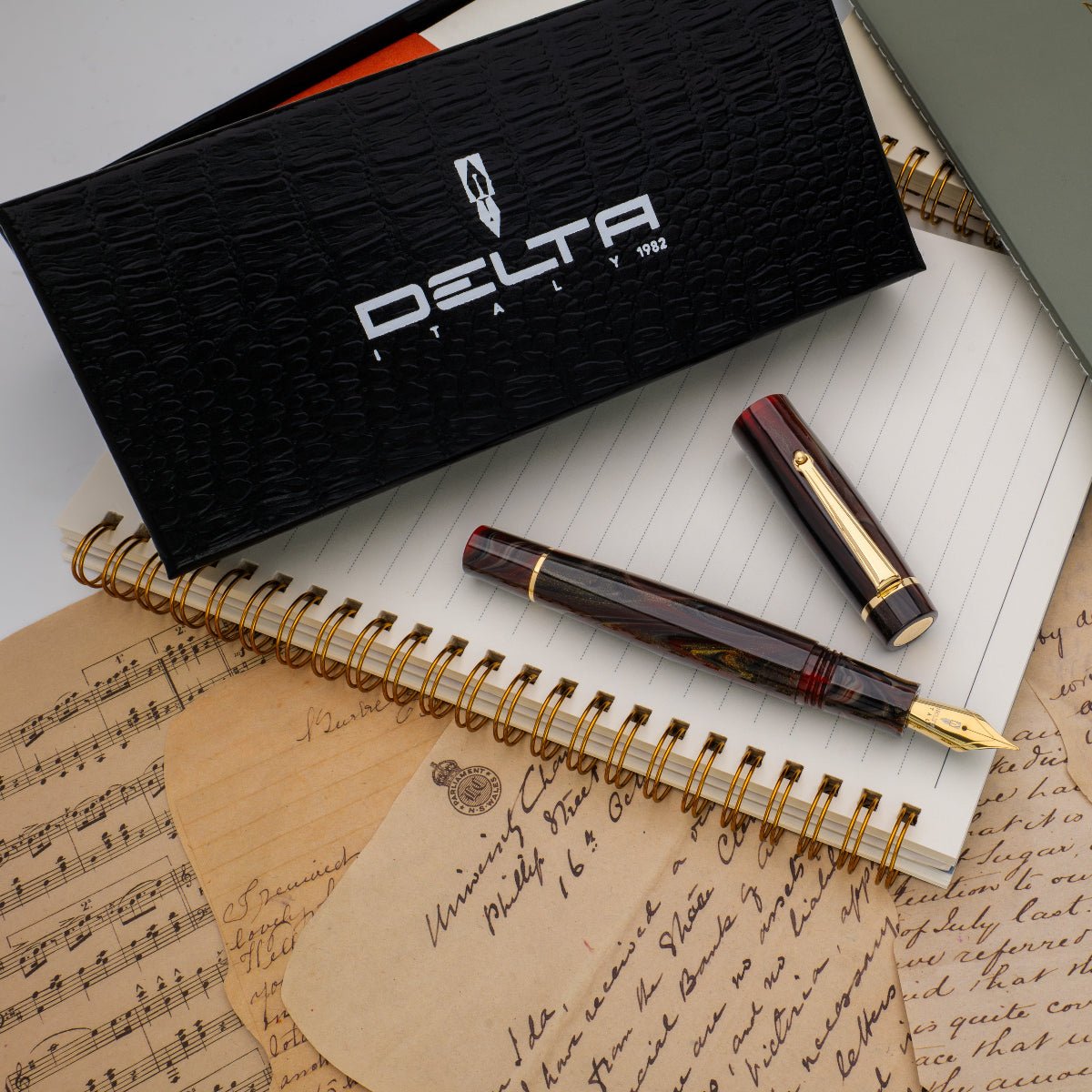 Delta Signs of the Time Fountain Pen - Barocco (Art Editions) - Pen Boutique Ltd