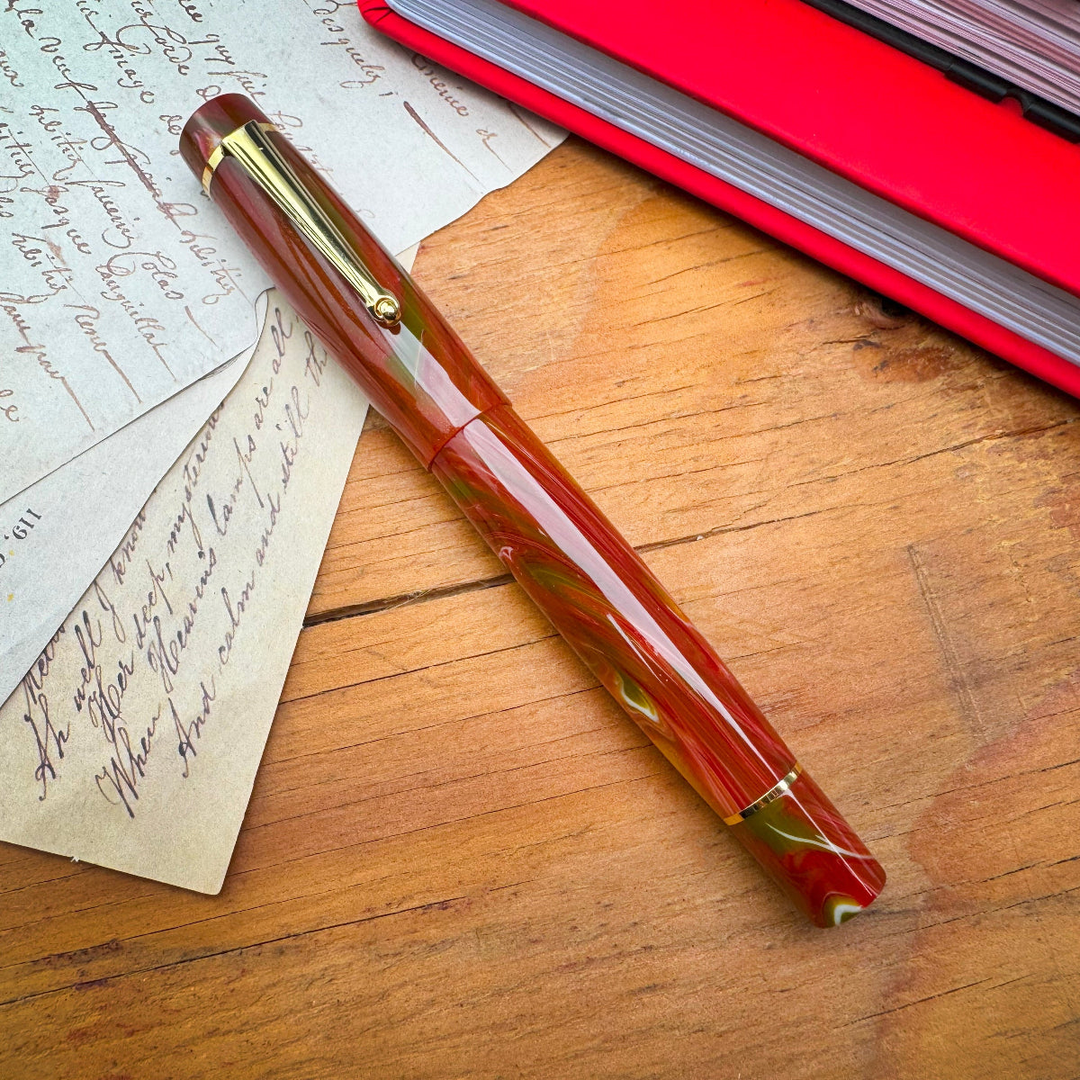 Delta Signs of the Time Fountain Pen - The Eternal Balance of Beauty Classical Art - Gold Trim (Numbered Edition)-Pen Boutique Ltd