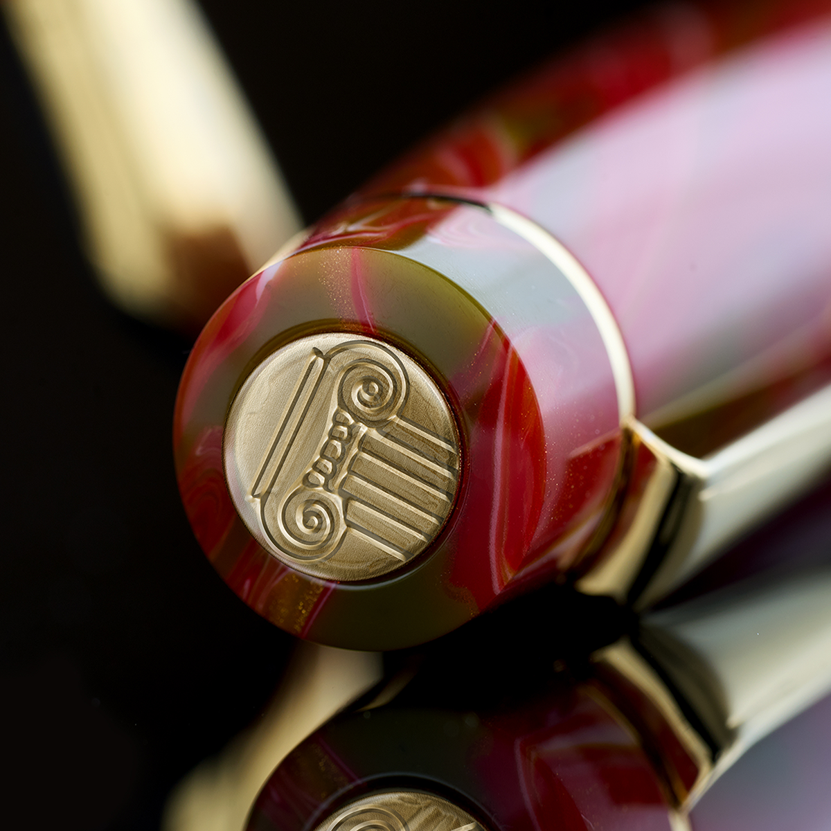 Delta Signs of the Time Fountain Pen - The Eternal Balance of Beauty Classical Art - Gold Trim (Numbered Edition)-Pen Boutique Ltd