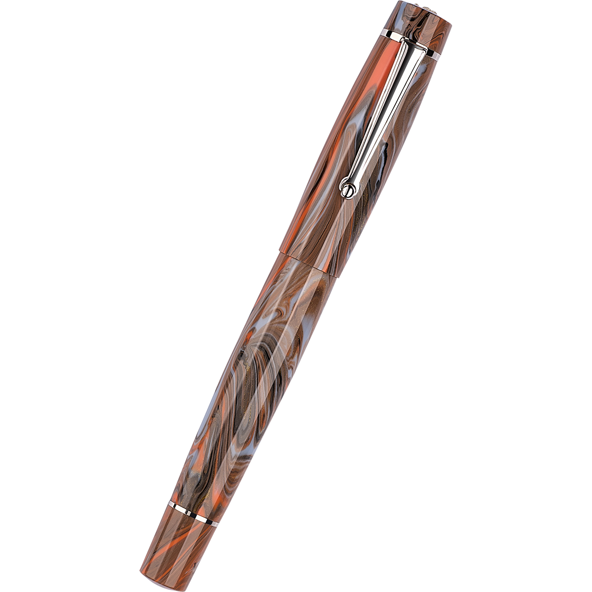 Delta Signs of the Time Fountain Pen - The Birth of Artistic Expression Cave Painting - Palladium Trim (Numbered Edition)-Pen Boutique Ltd