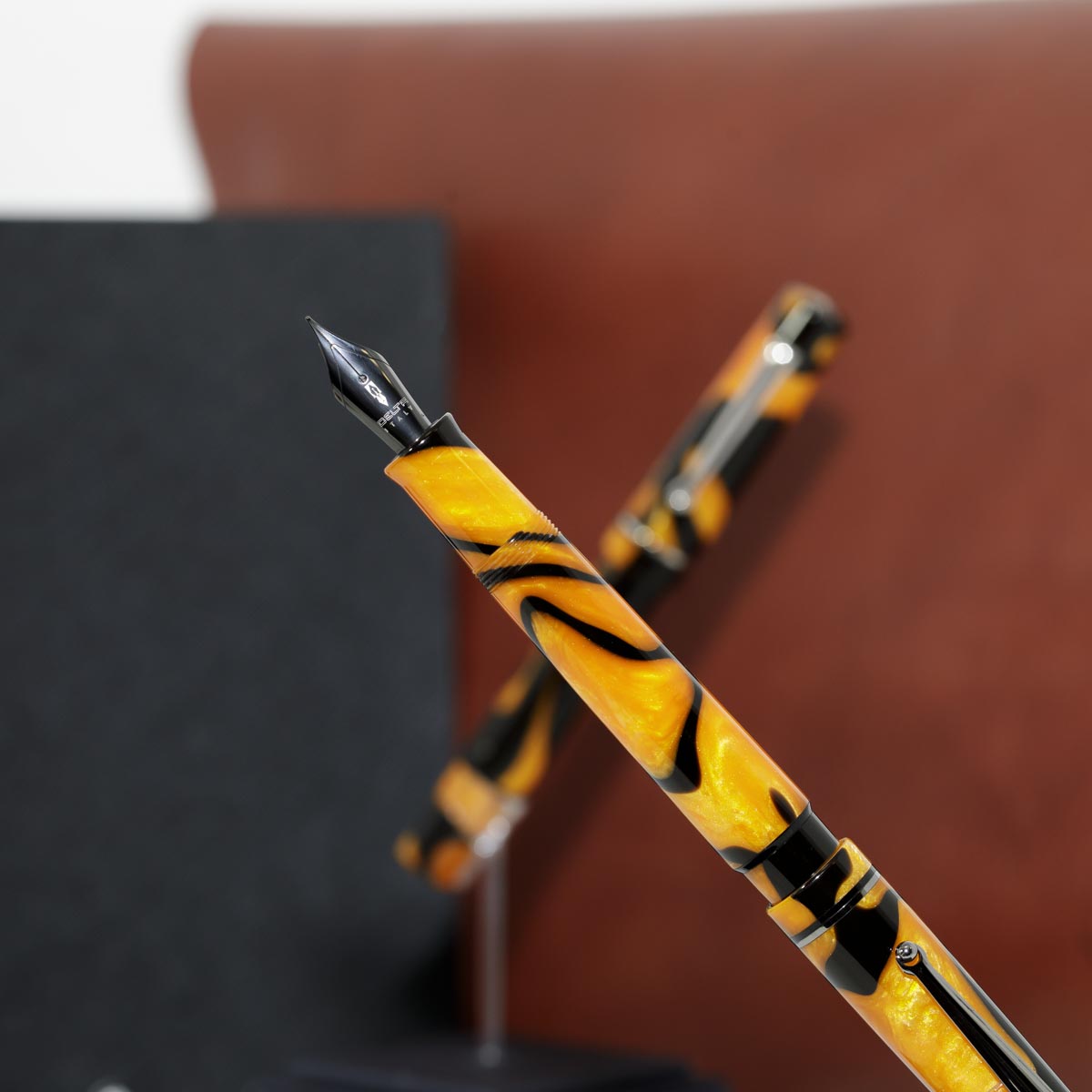 Delta Spaccanapoli Masterpiece Fountain Pen - Ruthenium - Limited Edition (Pen Boutique Exclusive) + FREE Monteverde Midnight Black Ink-Pen Boutique Ltd