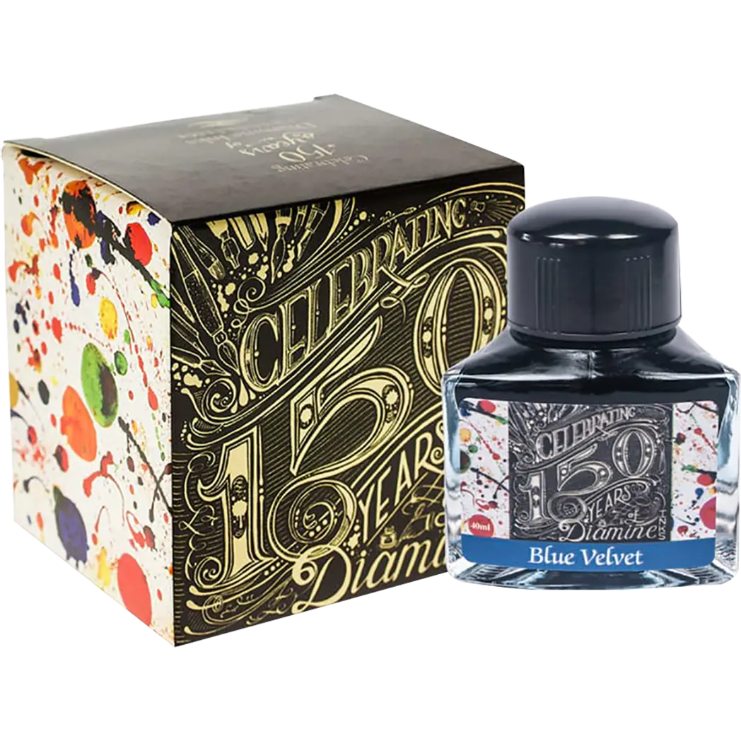 Diamine 150th Anniversary 40ml Blue Velvet-Pen Boutique Ltd