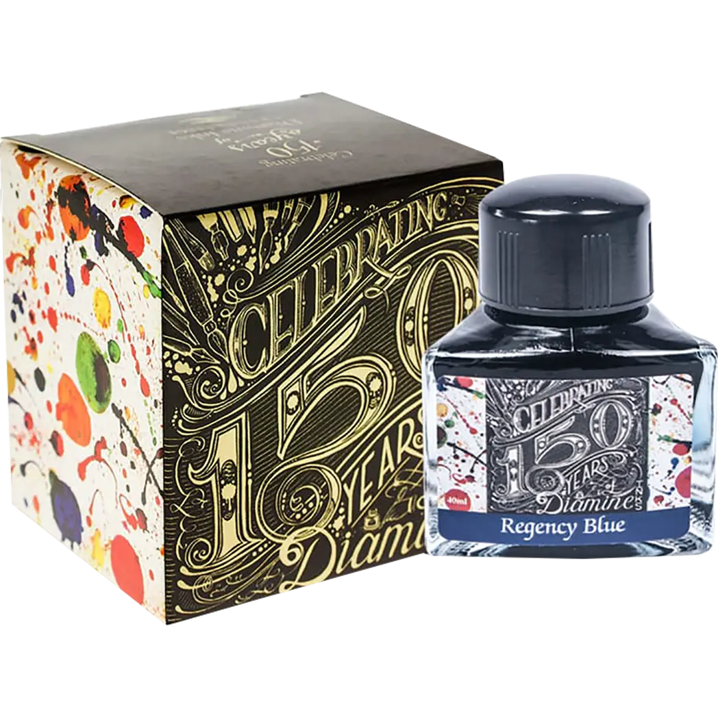 Diamine 150th Anniversary 40ml Regency Blue-Pen Boutique Ltd