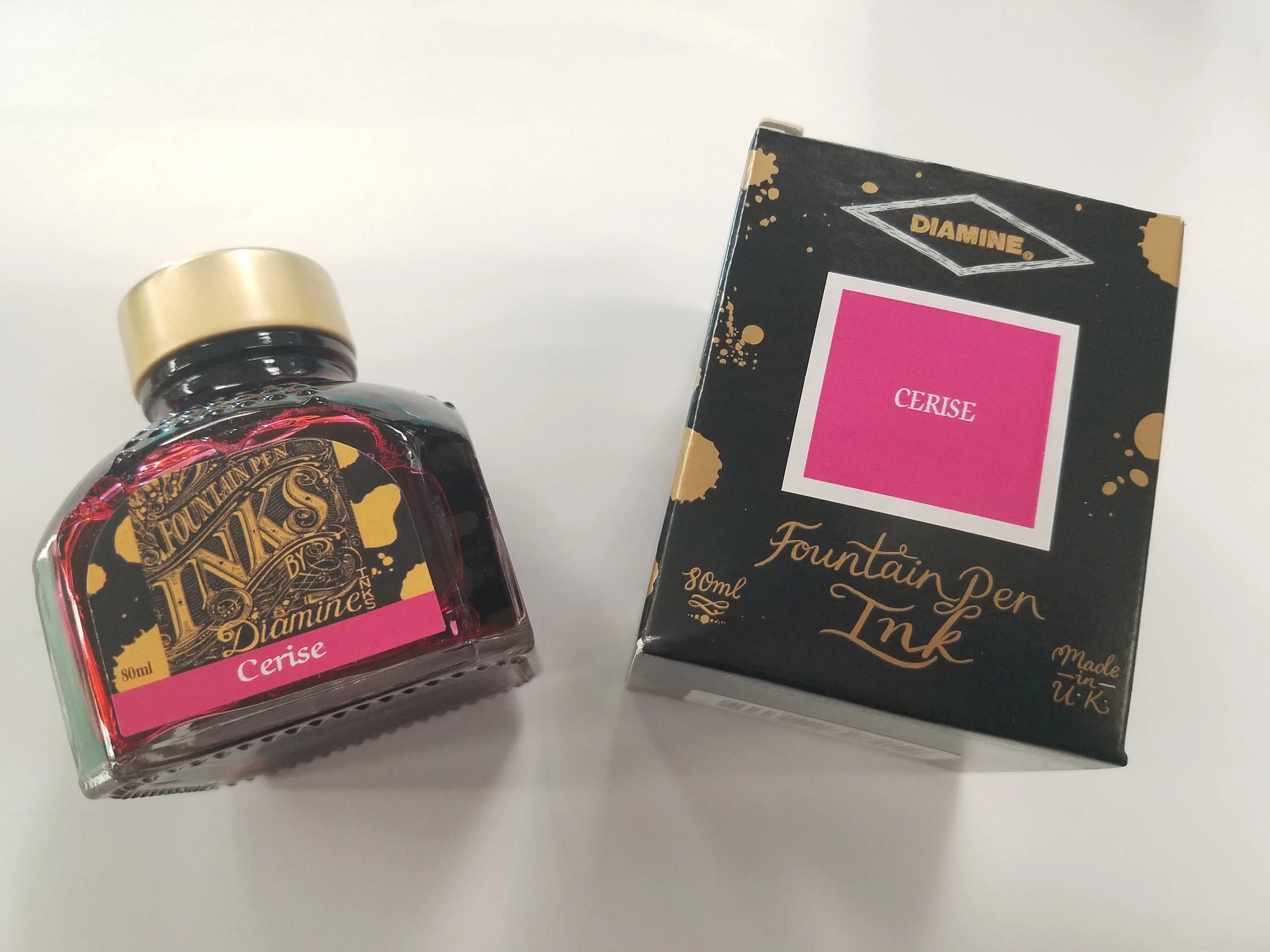 Diamine Cerise Ink Bottle - 80 ml-Pen Boutique Ltd