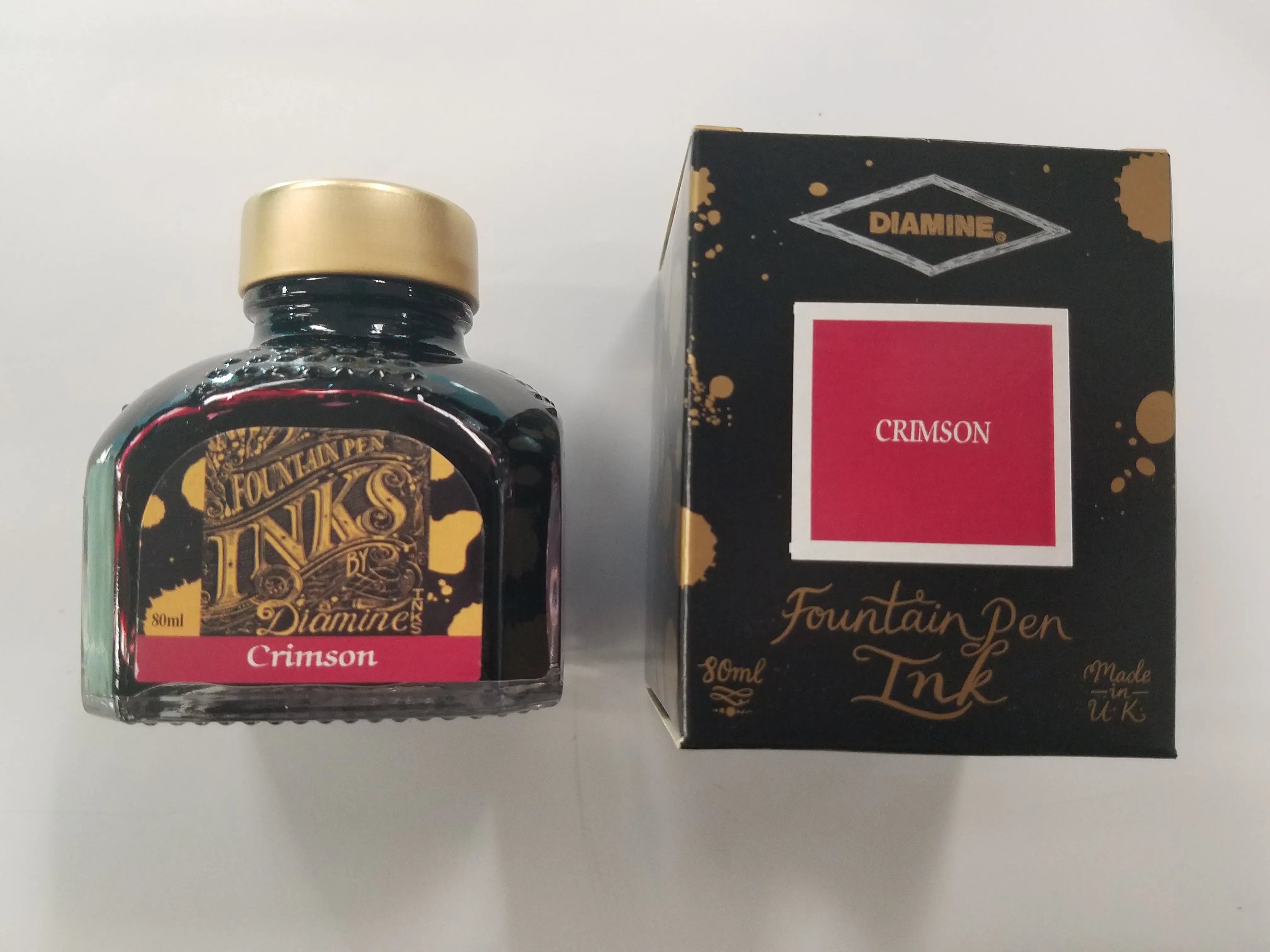 Diamine Crimson Ink Bottle - 80 ml-Pen Boutique Ltd