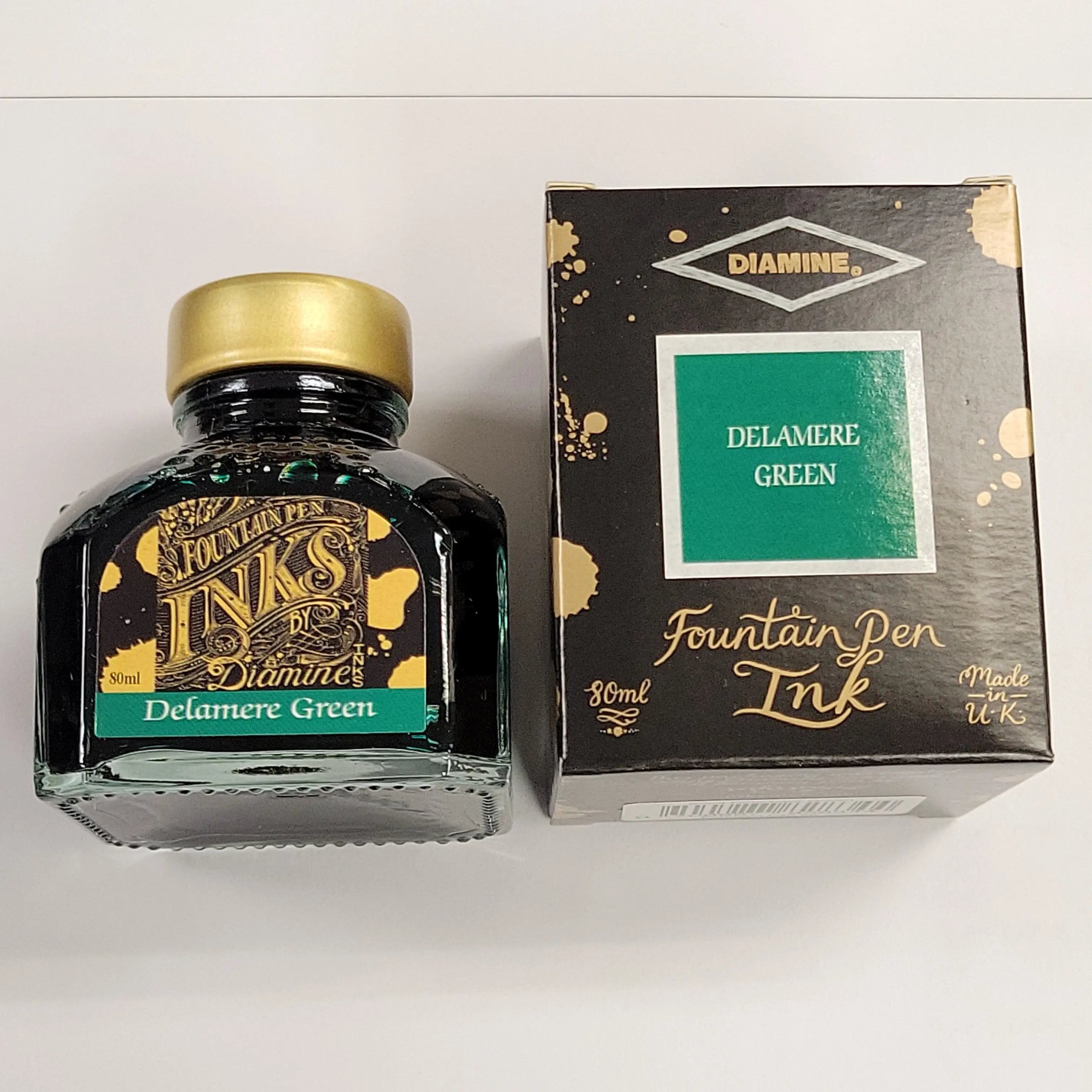 Diamine Delamere Green Ink Bottle - 80ml-Pen Boutique Ltd