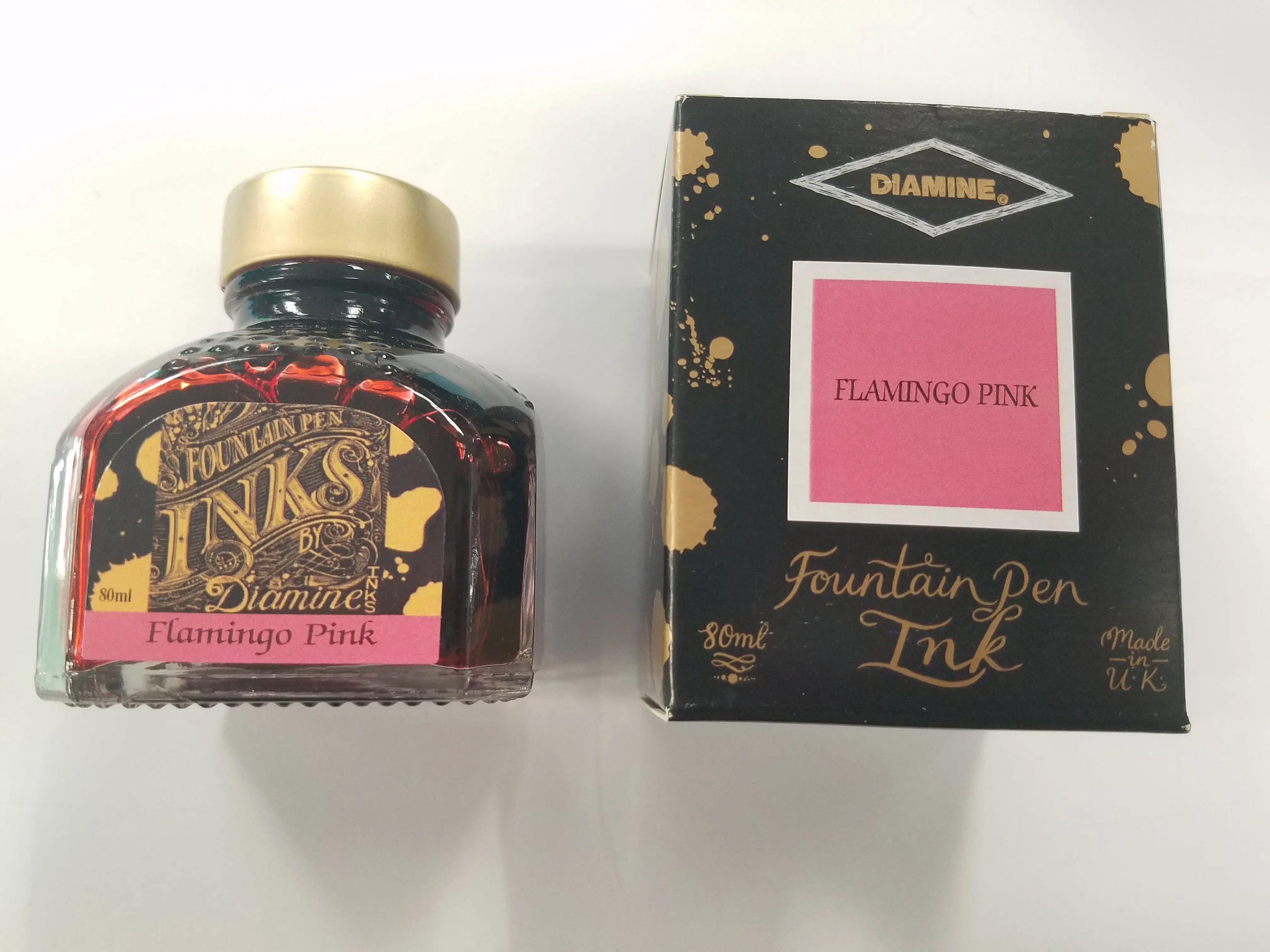 Diamine Flamingo Pink Ink Bottle - 80 ml-Pen Boutique Ltd