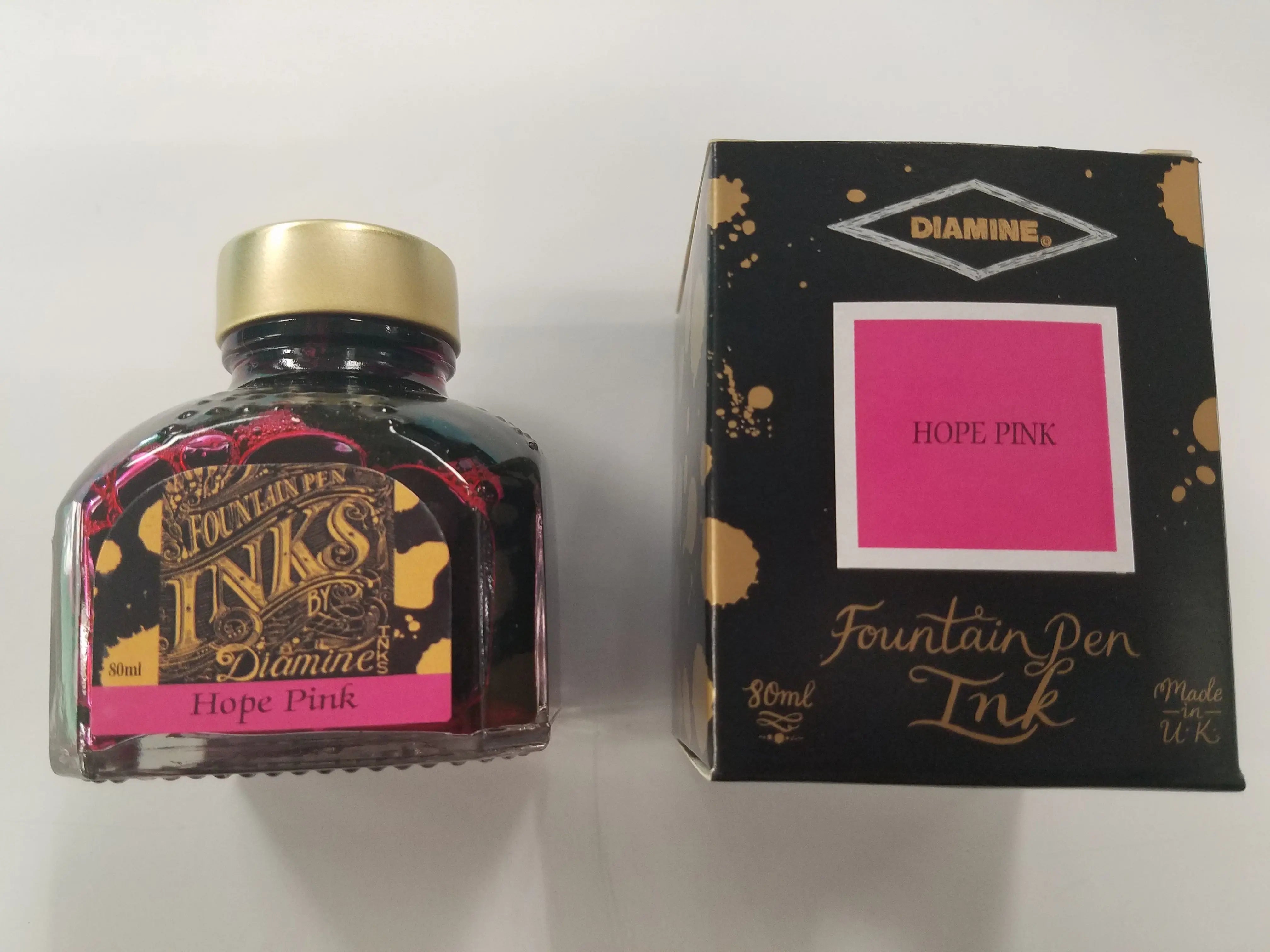 Diamine Ink Bottle - Hope Pink - 80 ml - Pen Boutique Ltd
