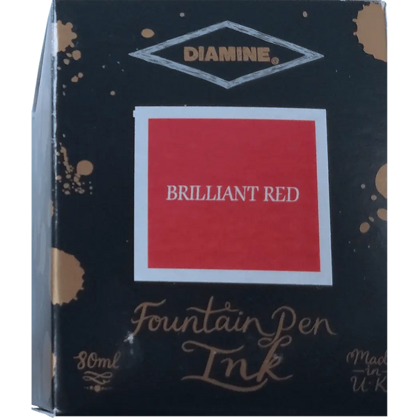 Diamine Ink Bottle - Brilliant Red - 80 ml-Pen Boutique Ltd