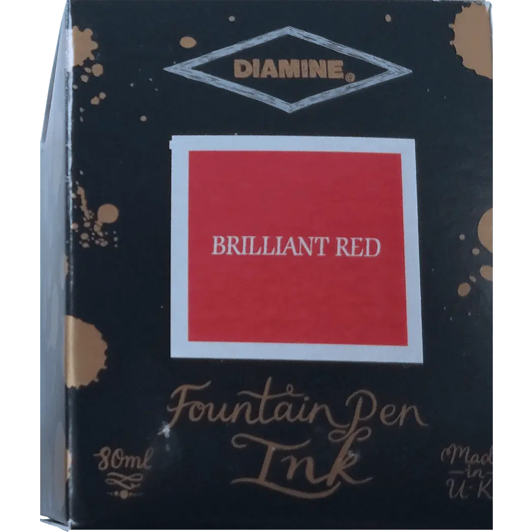 Diamine Ink Bottle - Brilliant Red - 80 ml-Pen Boutique Ltd