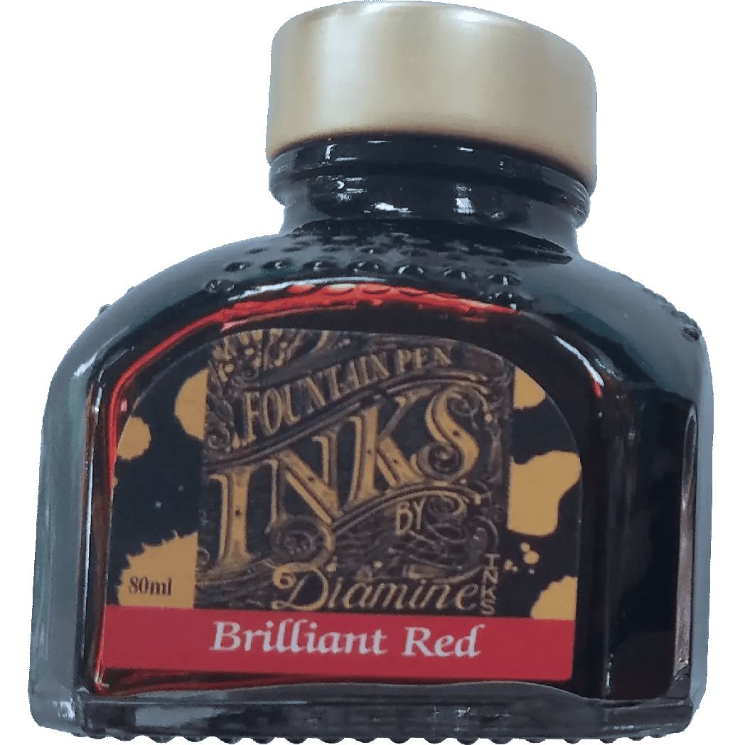 Diamine Ink Bottle - Brilliant Red - 80 ml - Pen Boutique Ltd
