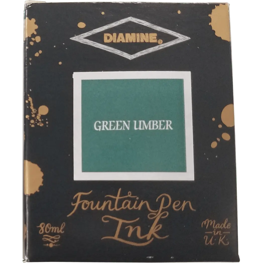 Diamine Ink Bottle - Green Umber - 80 ml-Pen Boutique Ltd