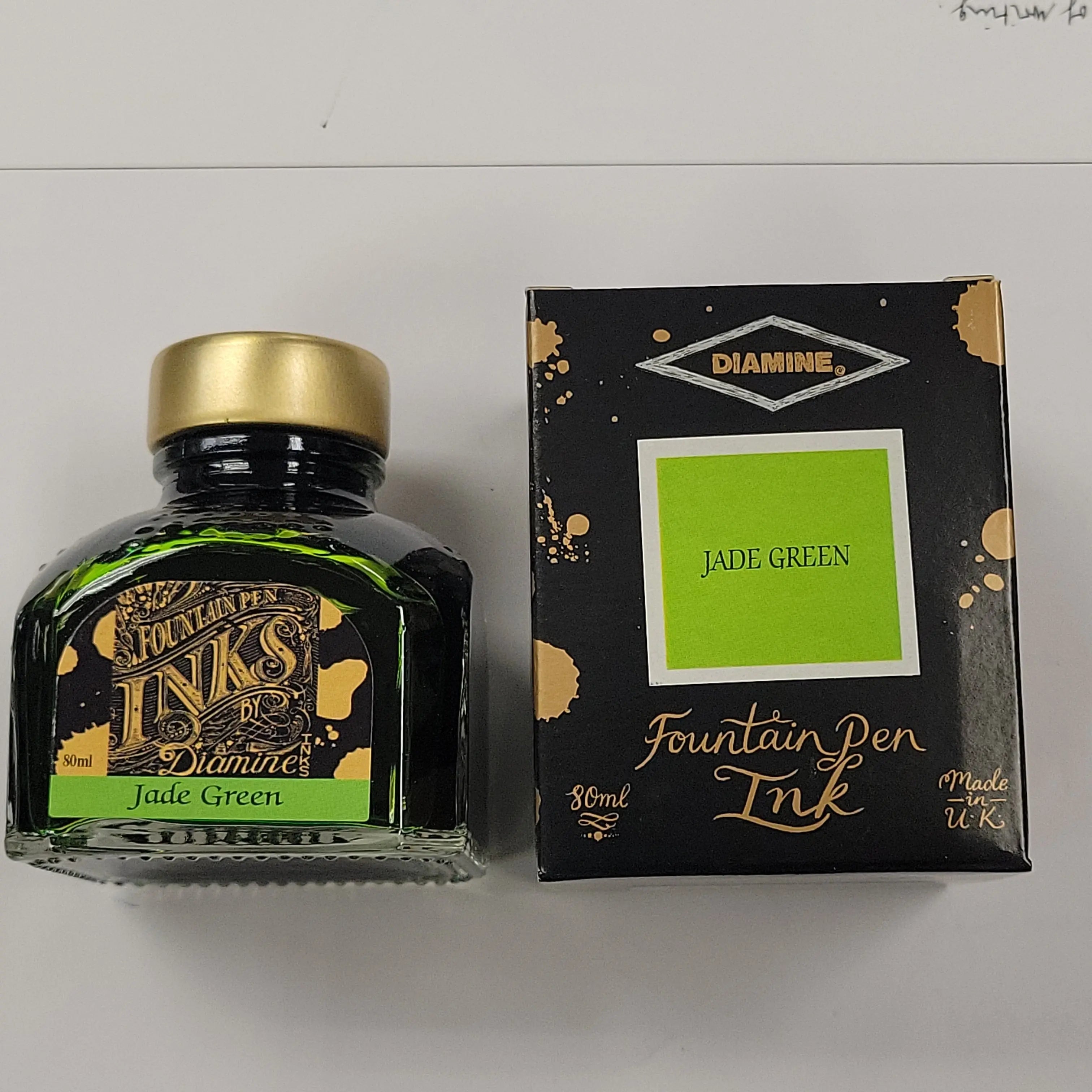 Diamine Jade Green Ink Bottle - 80 ml-Pen Boutique Ltd